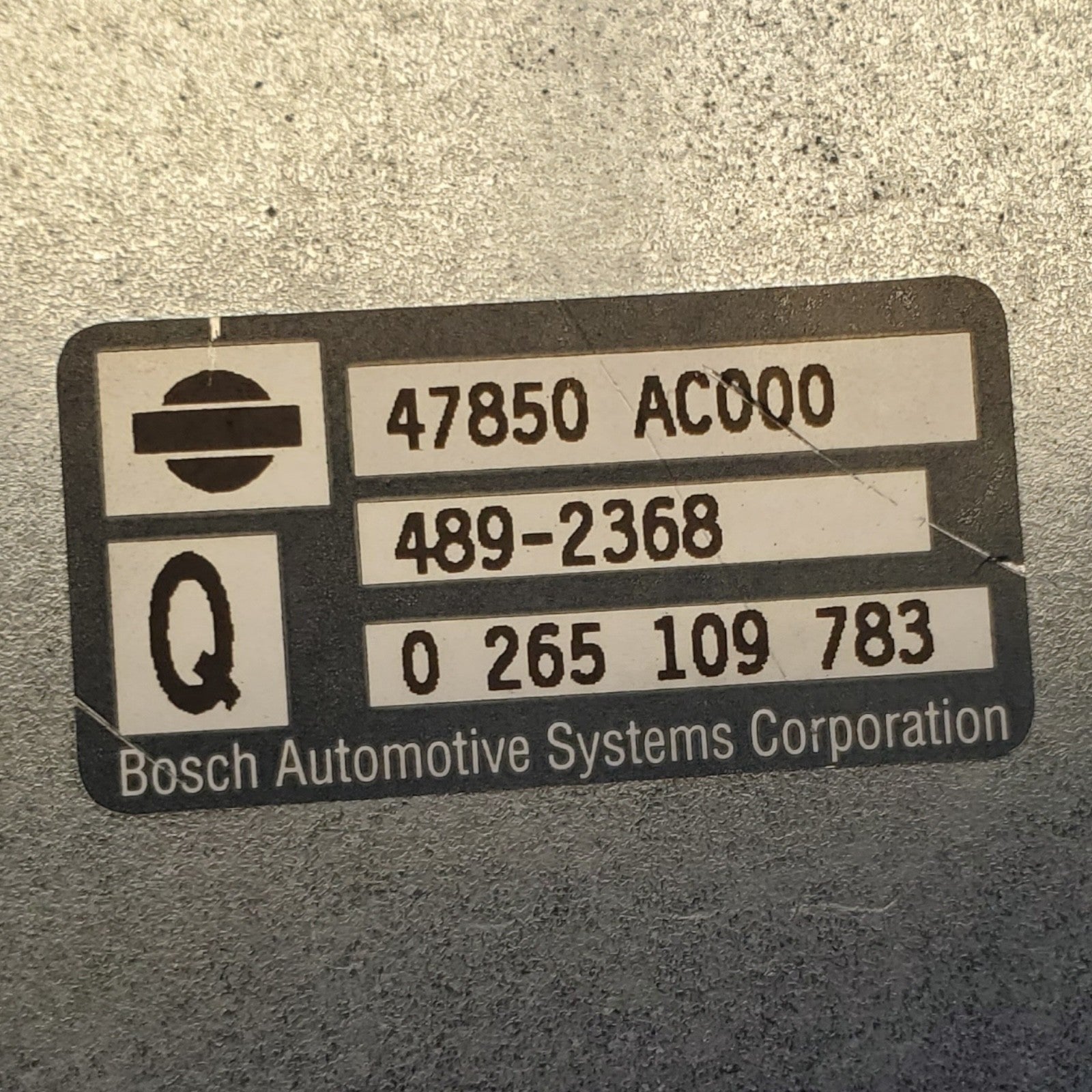 2005 G35       ABS ECU 47850AC000