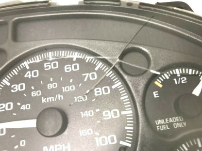 ✅98-01 Oldsmobile Bravada M/T Speedometer Instrument gauge Cluster 16263245 124K