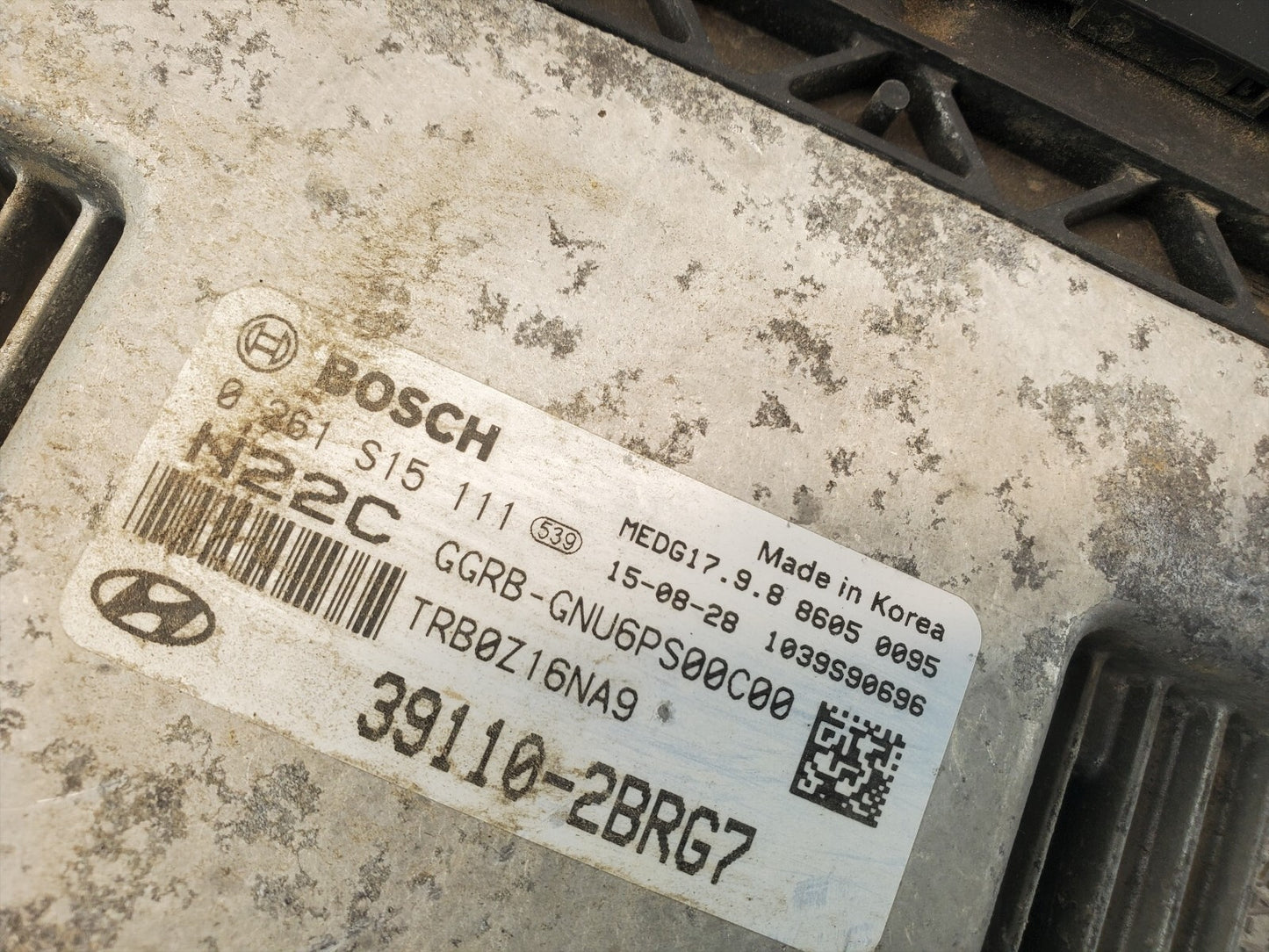 15-17 HYUNDAI ACCENT ENGINE CONTROL MODULE ECU ECM PCM OEM 39110-2BRG7