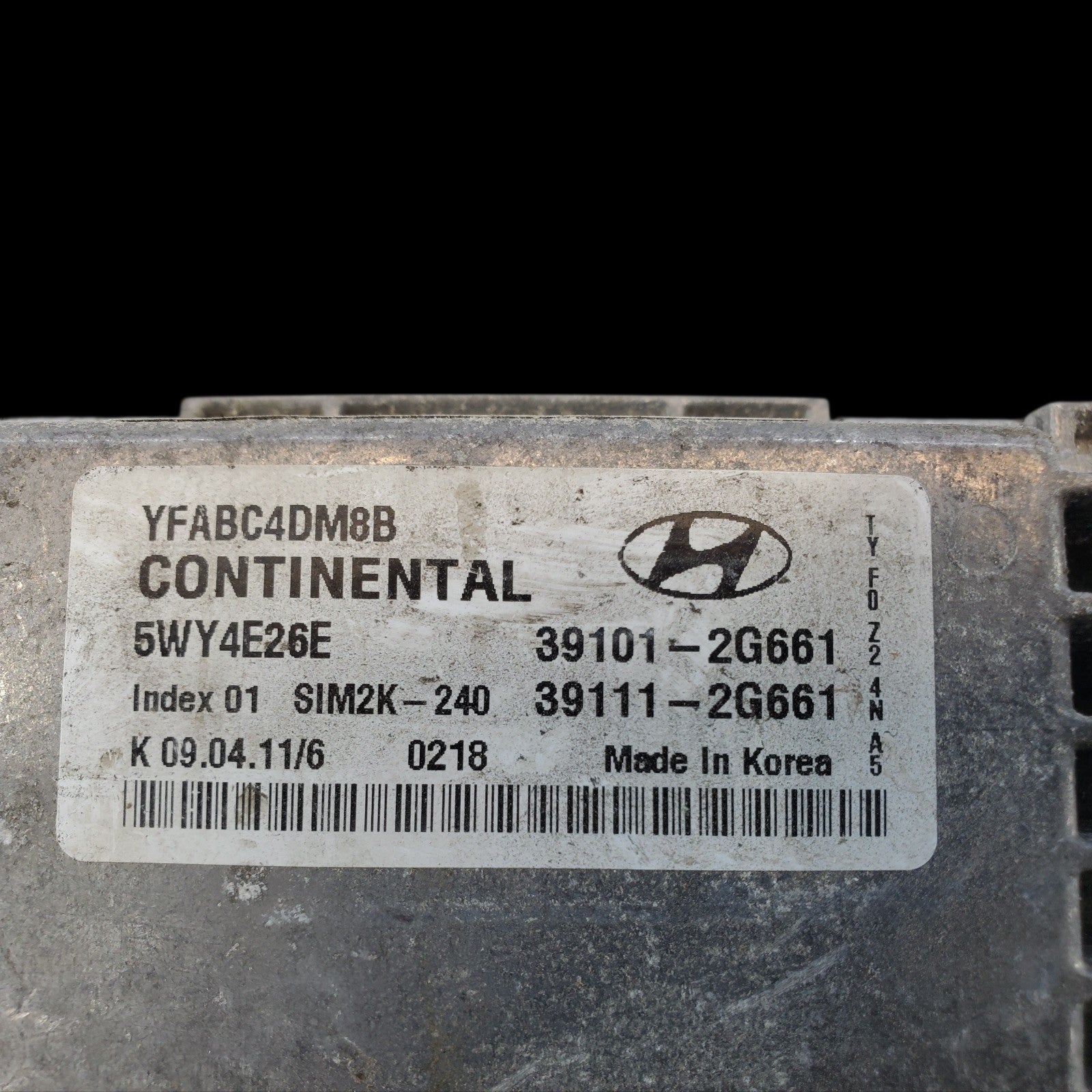 2011 2012 13 14 Hyundai Sonata 2.4 Engine Control Module ECU ECM OEM 39101-2G661