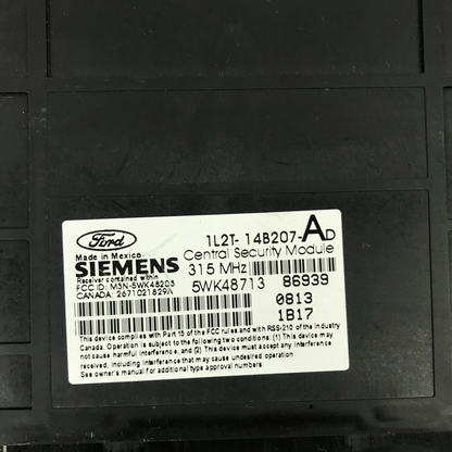 ✅ 01-02 Ford Explorer Keyless Theft Locking Control Module 1L2T-14B207-AD