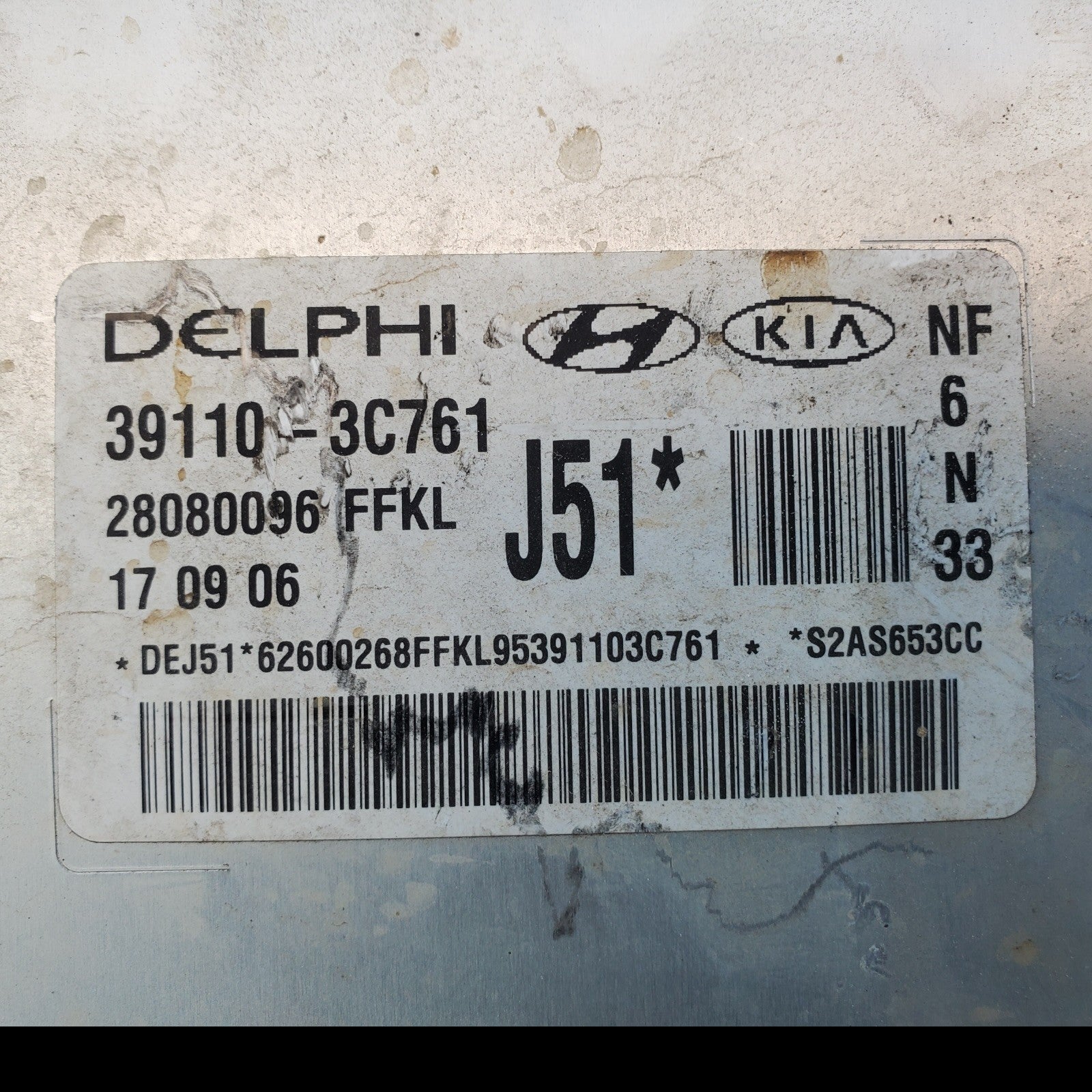 Engine ECM Control Module 3.3L Fits 06-08 SONATA 39110-3C761 391103C761