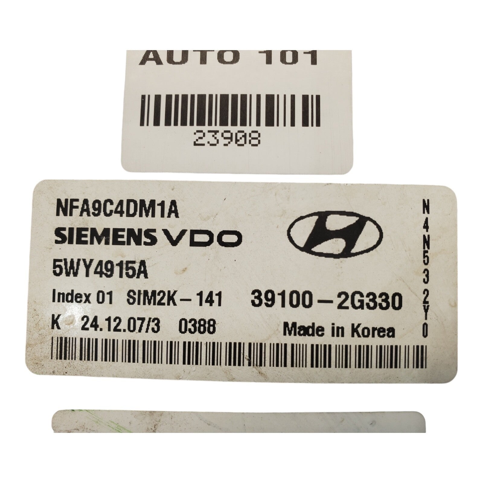 09-10 HYUNDAI SONATA COMPUTER BRAIN ENGINE CONTROL ECU ECM MODULE 39100-2G330