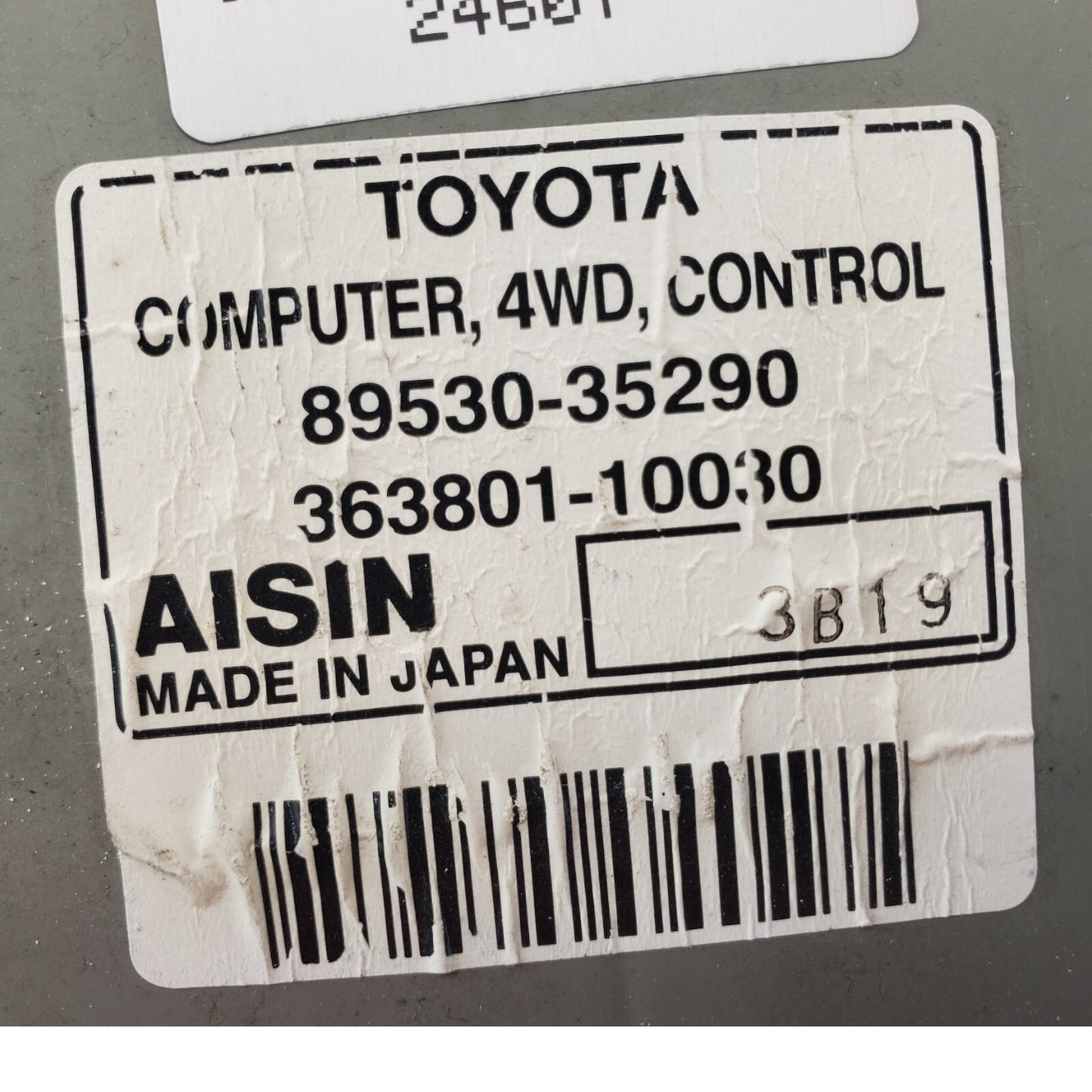 TOYOTA 4RUNNER transfer case 4x4 control module 89530-35290