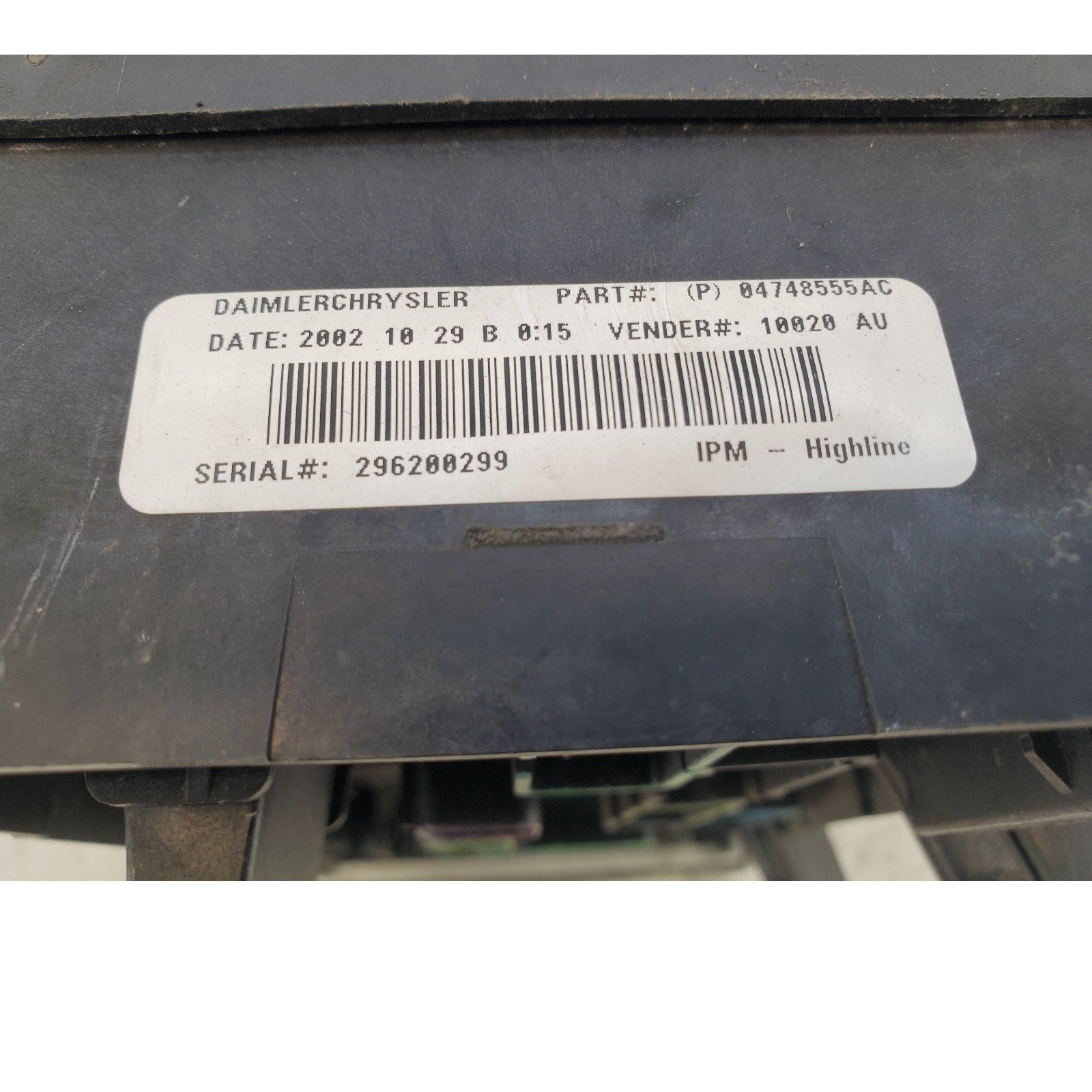 ✅ 01-05 DODGE CARAVAN TOWN & COUNTRY FUSE BOX MODULE 04748555AC