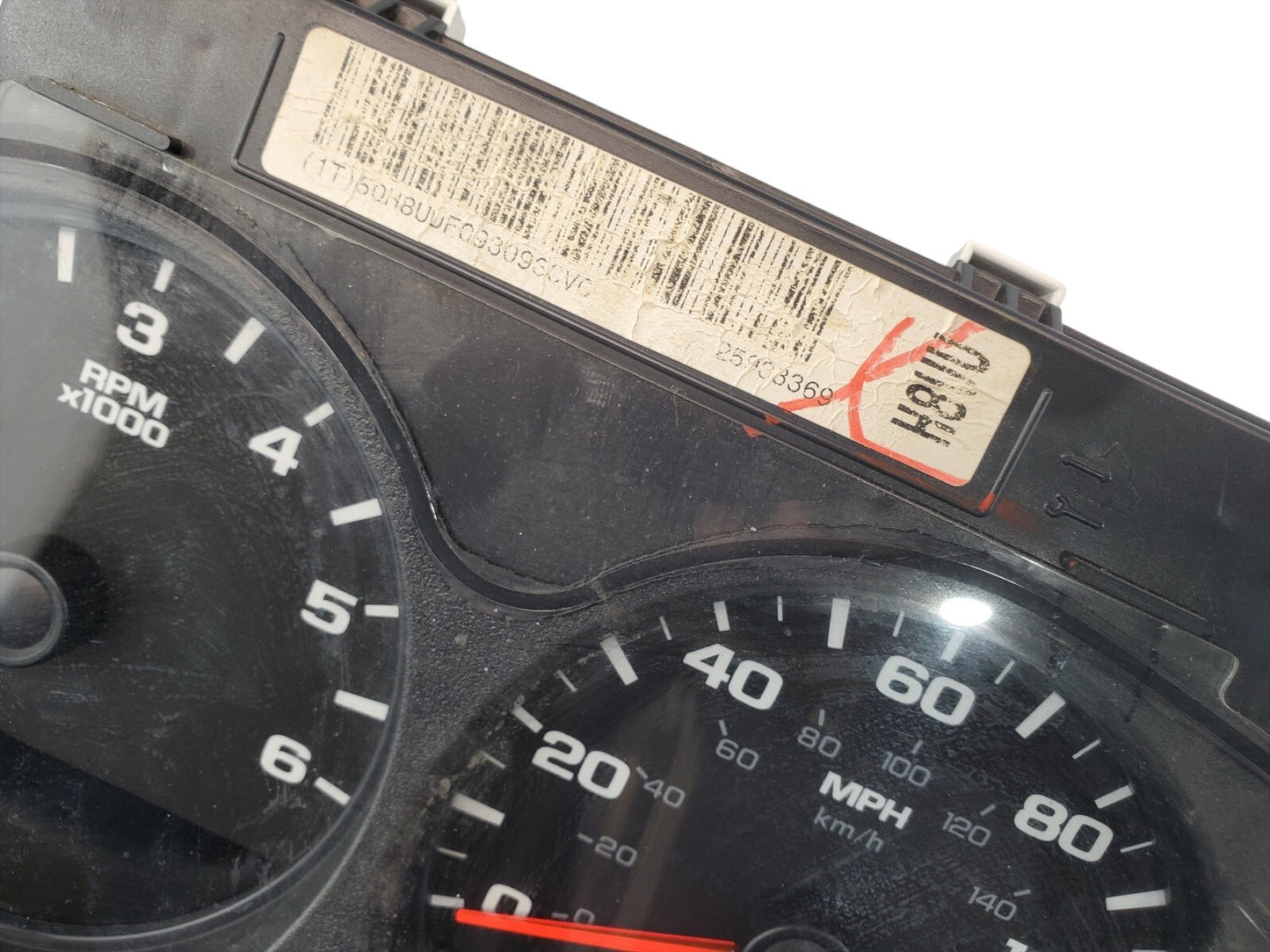 09 10 11 12 13 Chevy Silverado 1500 Speedometer Instrument Cluster 25933369 20K