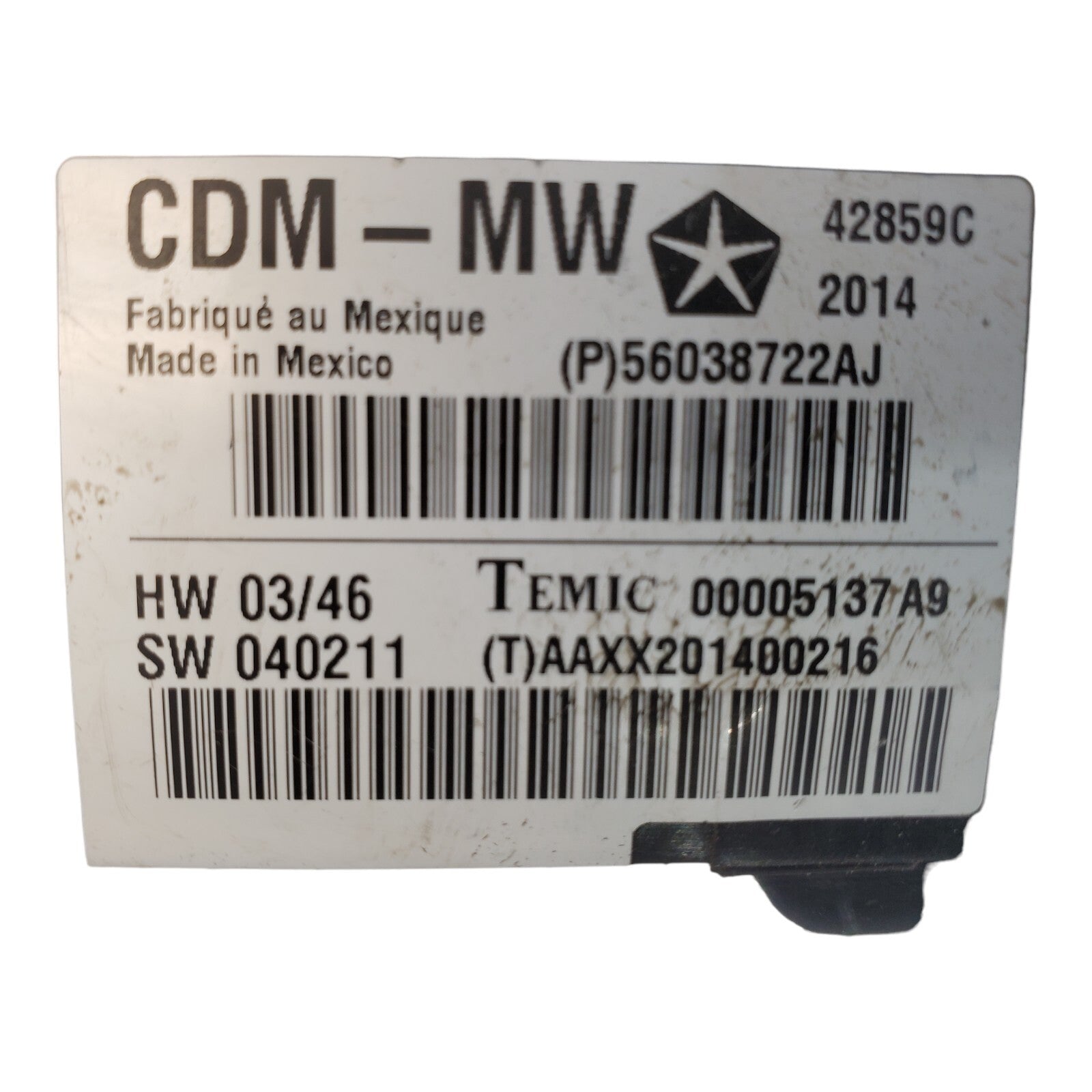 ✅CHRYSLER 300 C MK1 Left Front Door Control Unit 00005137