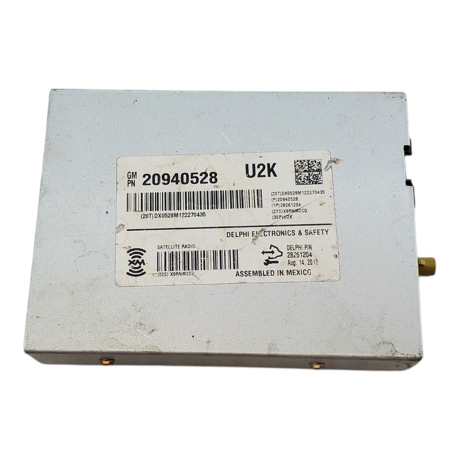 2006-2016 CHEVROLET IMPALA RADIO SATELLITE RECEIVER CONTROL MODULE 20940528 OEM