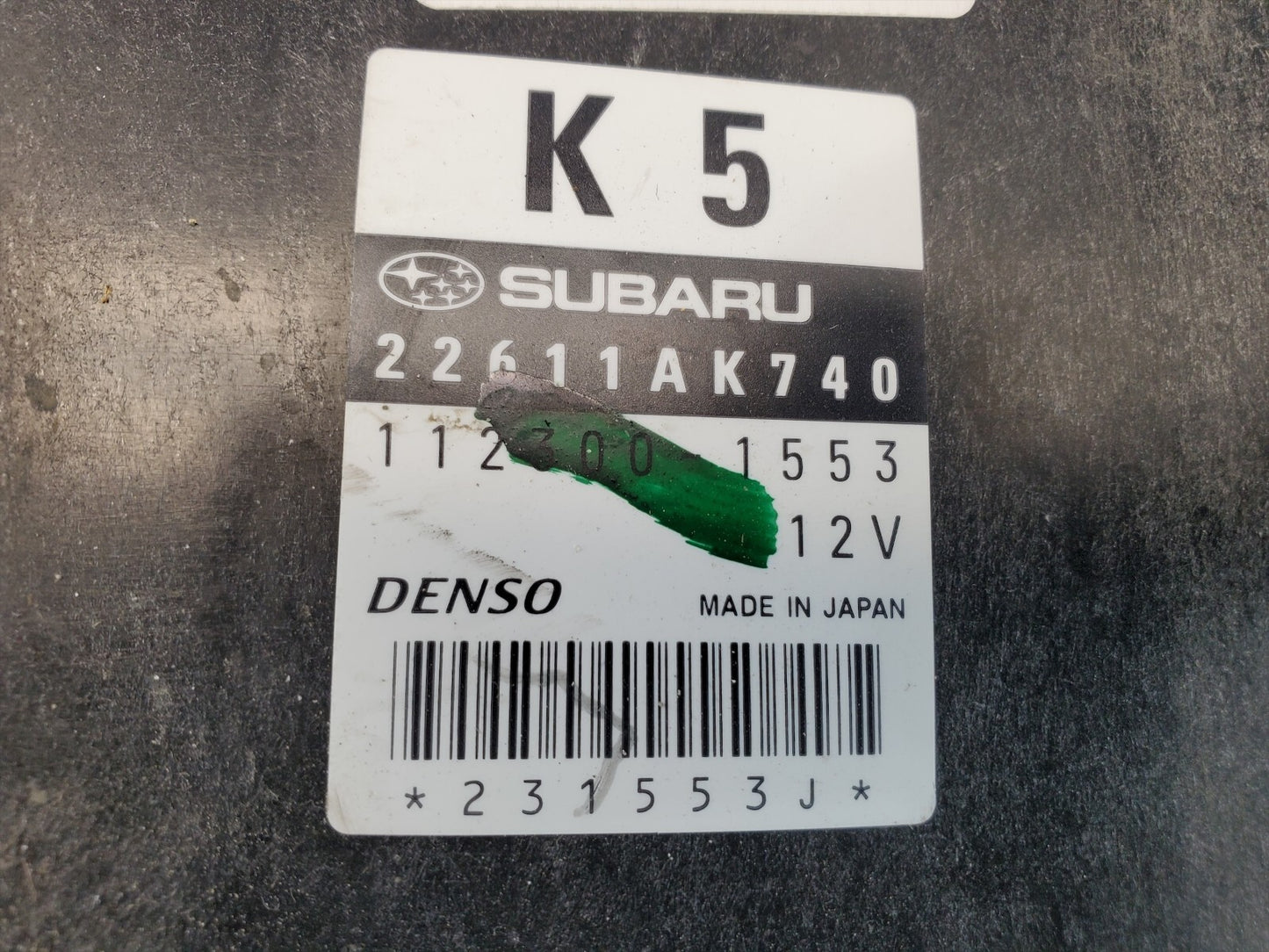 06 SUBARU FORESTER ENGINE COMPUTER MODULE ECU ECM 22611AK740 OEM