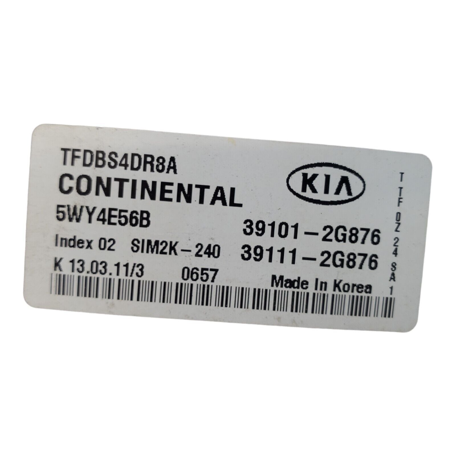 39101-2G876 | KIA OEM ENGINE CONTROL MODULE UNIT ECU ECM PCM