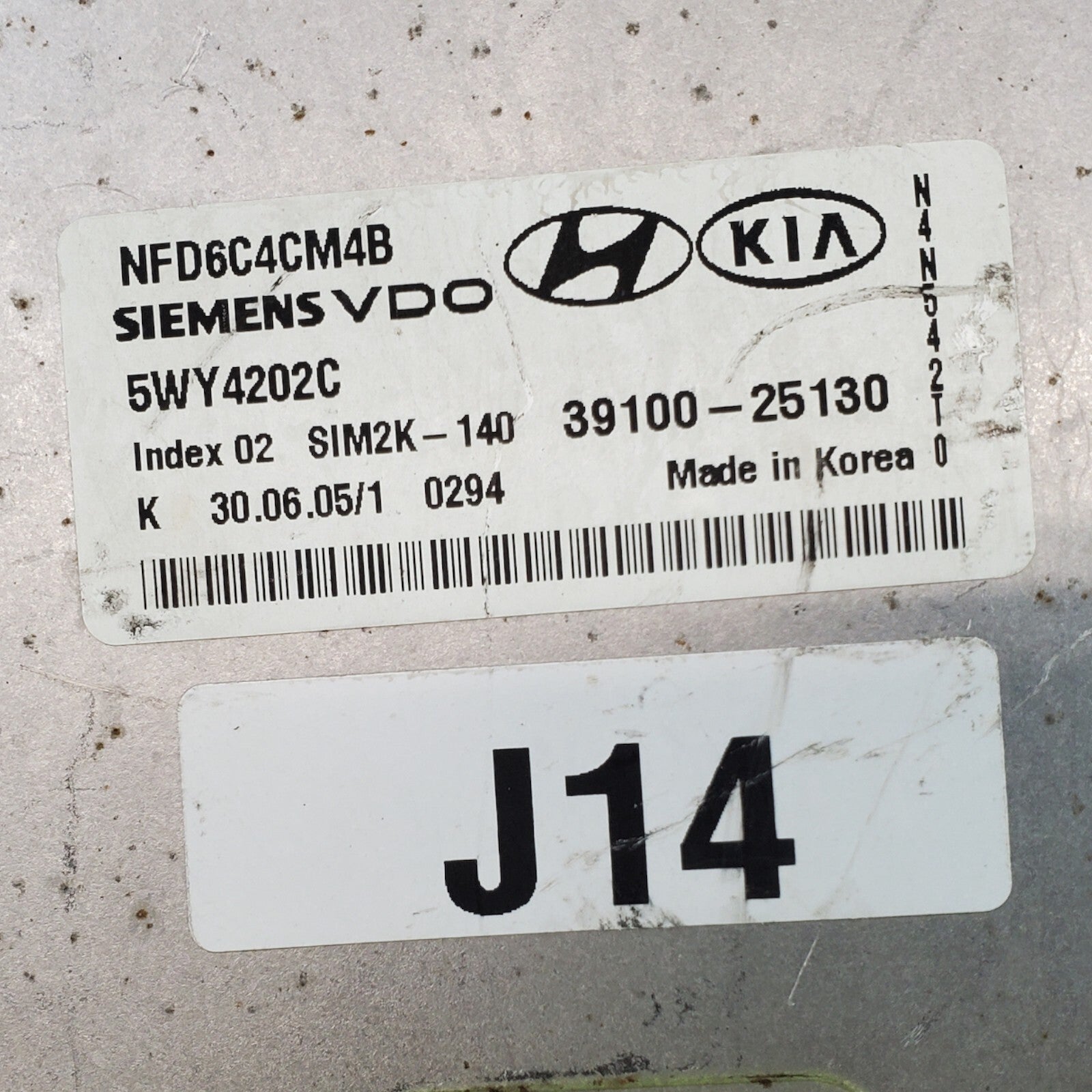 ✅ 06-08 Hyundai Sonata 2.4L Engine Control Module ECM Computer 39100-25130