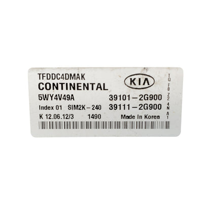 ✅2011-2013 Kia Optima Engine Computer Ecu Pcm Ecm Pcu Oem 39101-2g900