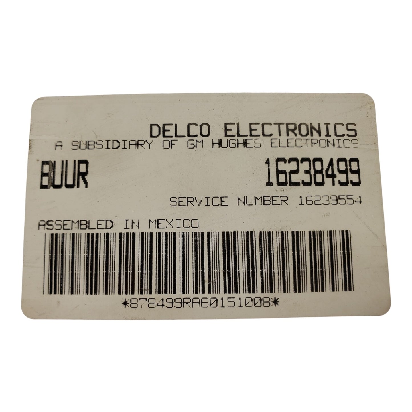 96 Cadillac Deville Seville ElDorado BODY CONTROL MODULE BCM 16238499