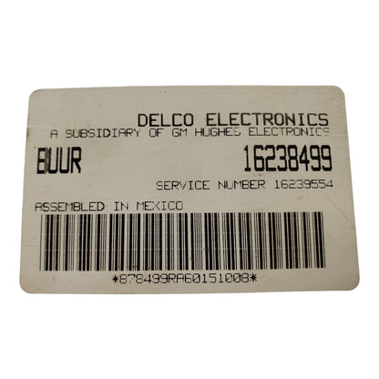 96 Cadillac Deville Seville ElDorado BODY CONTROL MODULE BCM 16238499