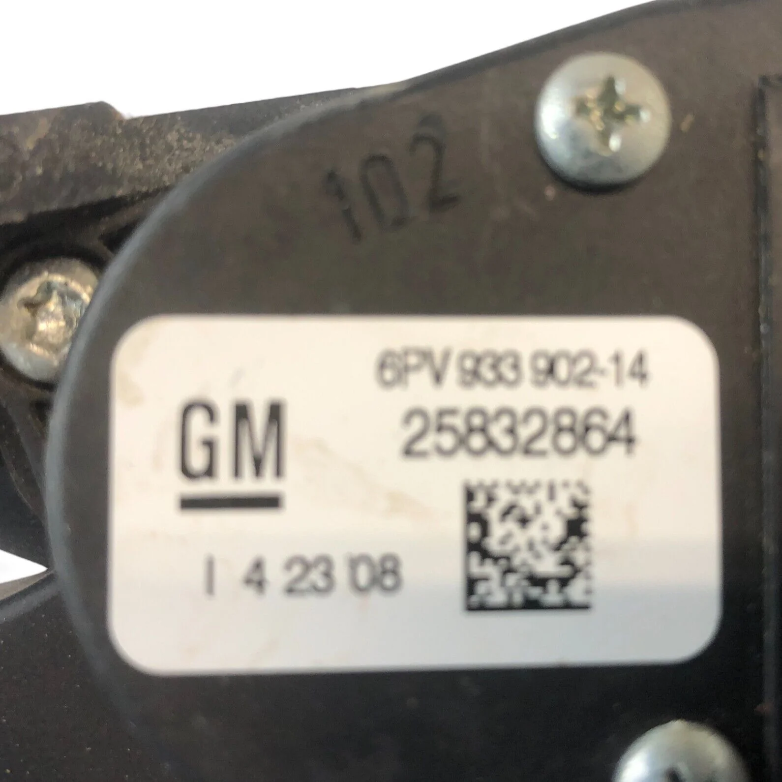 07-11 Chevy Silverado Gas Pedal Accelerator with Position Sensor 25832864 GM