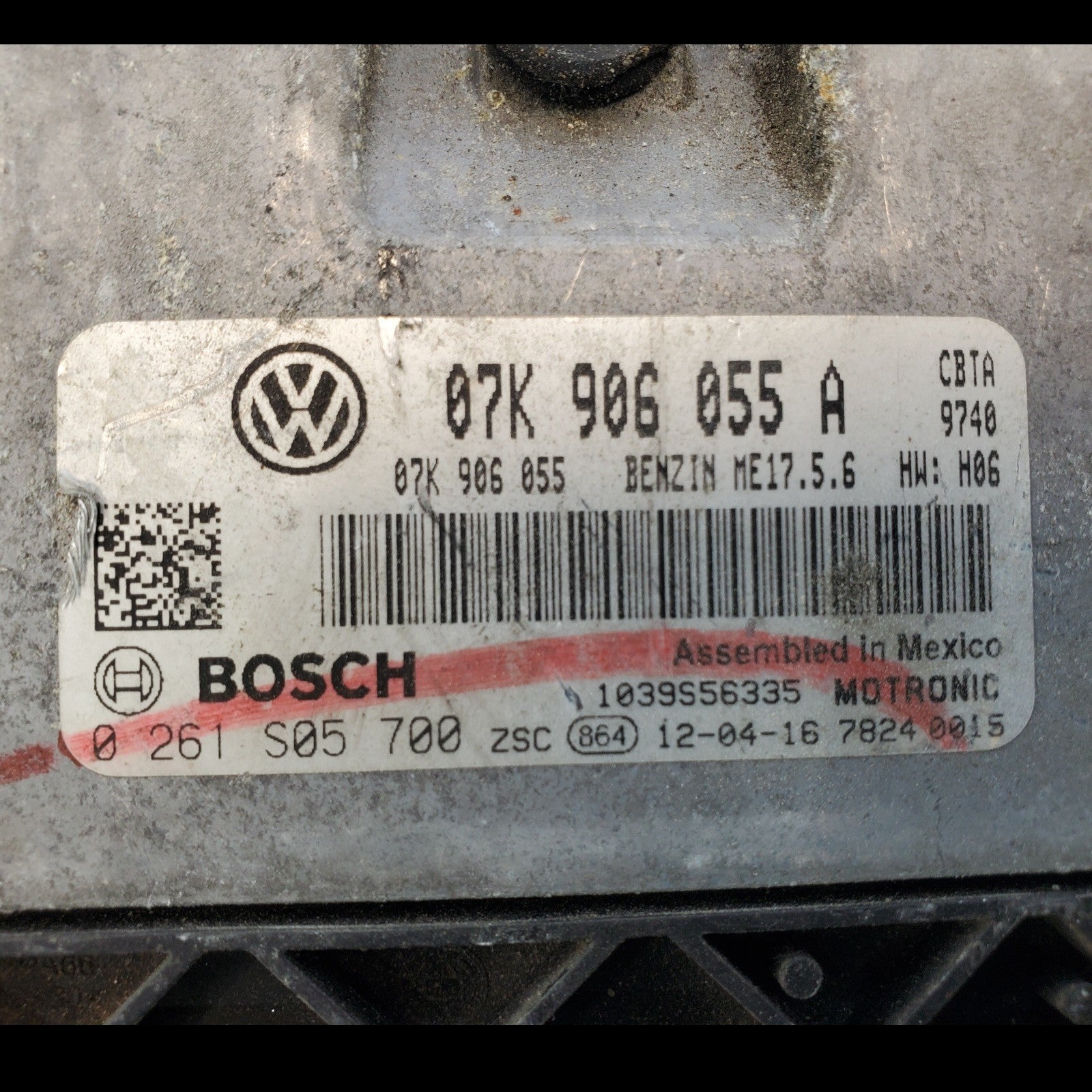 2011-2014 VW Volkswagen Passat Jetta 2.5 AT ECU Engine Control Module 07K906055A