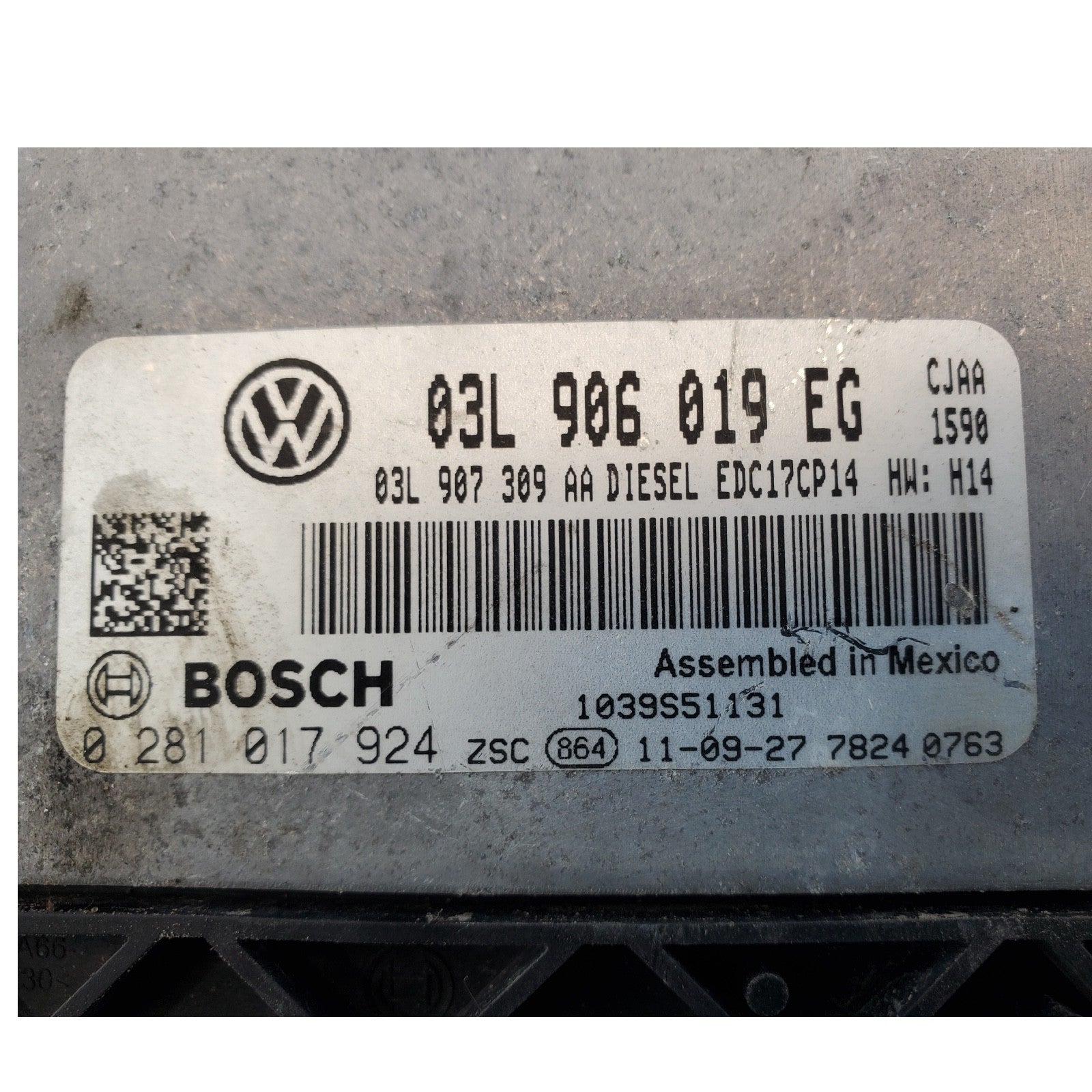 Engine Control Module Fits 2023-2024 Volkswagen Jetta 1.4L Gas P/N 03L906019EG