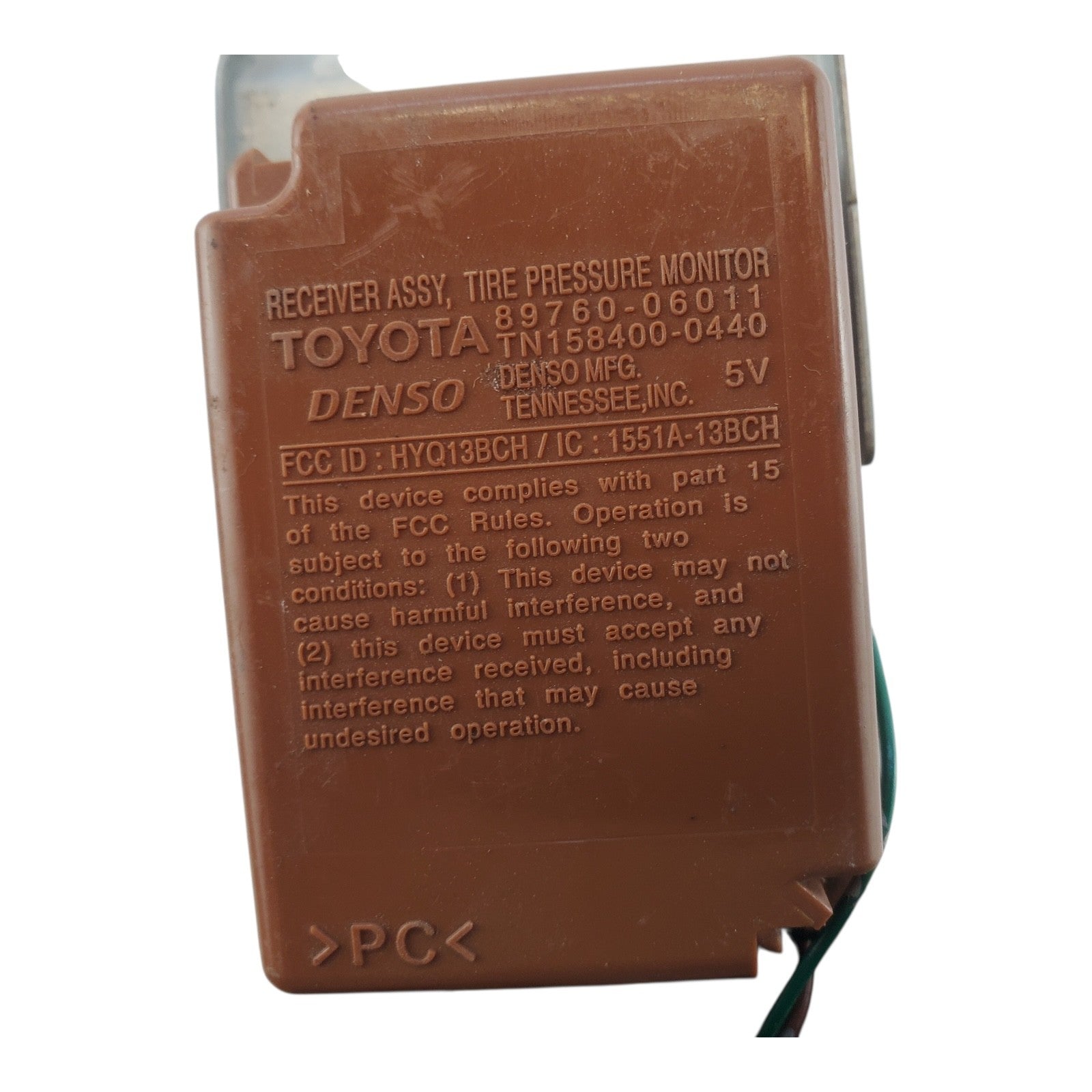 2009 TOYOTA CAMRY TIRE PRESSURE MONITOR RECEIVER  89760-06011 OEM 07 08 09