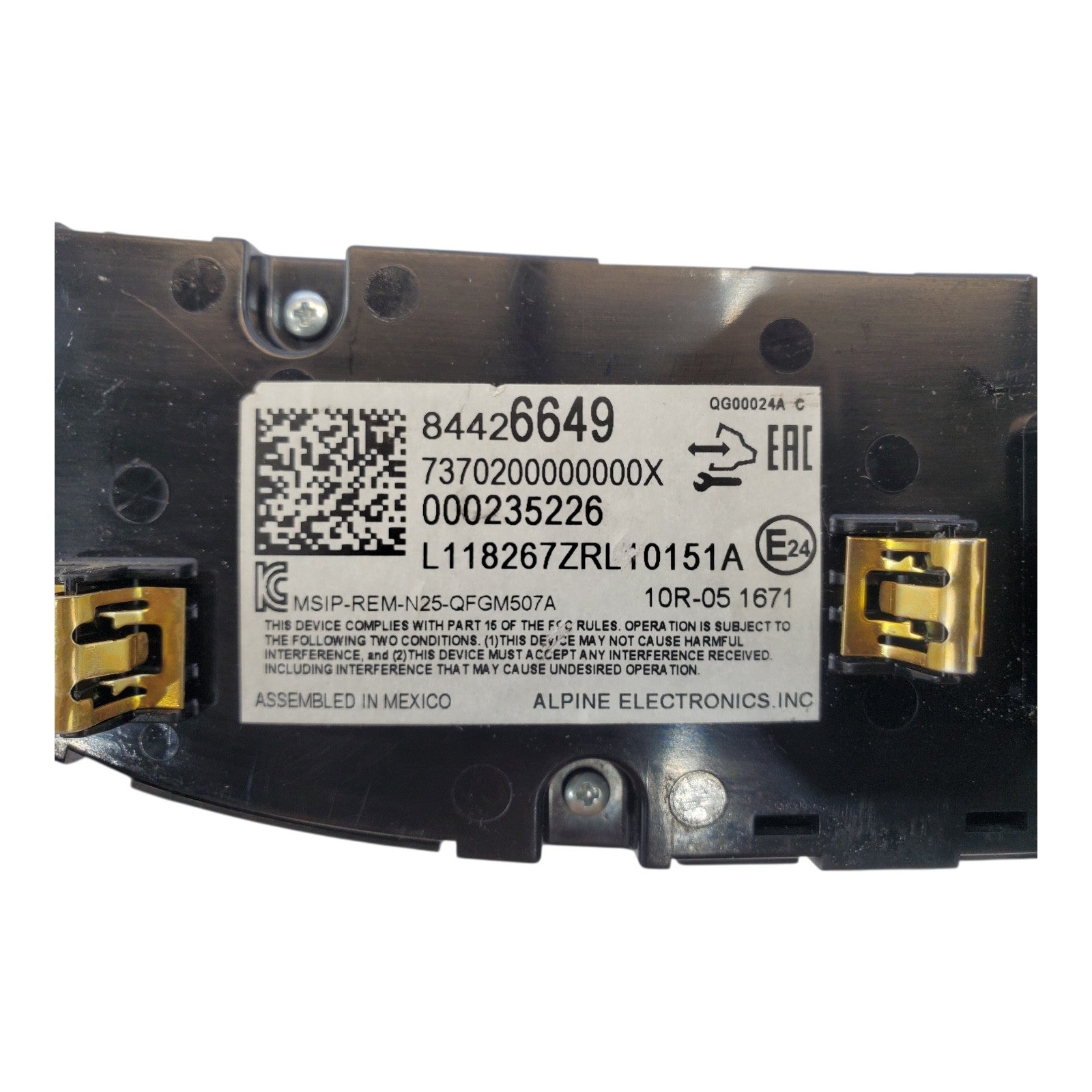18-23 CHEVROLET MALIBU Temperature Control With Heated Seat Opt KA1 84426649