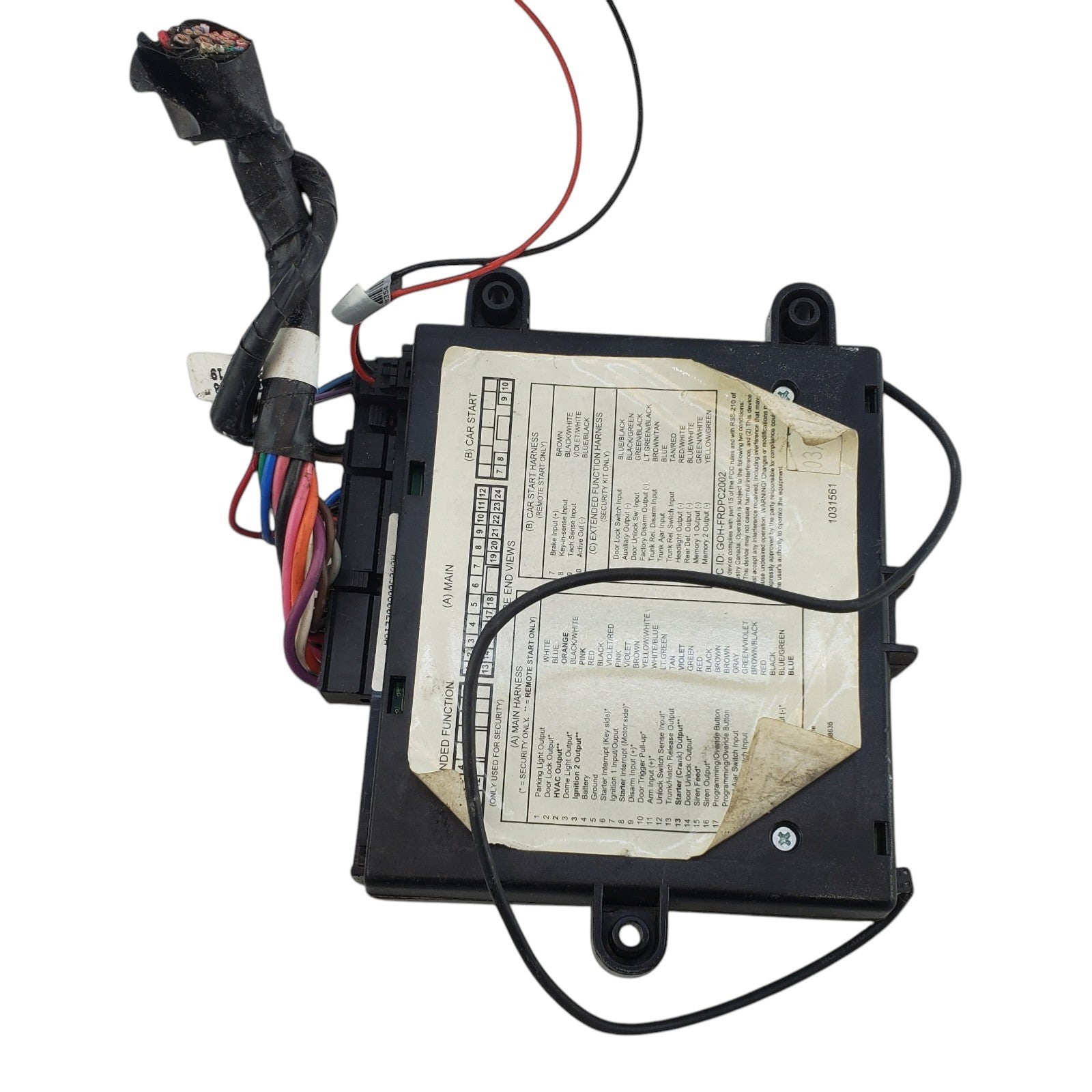 Ford Vehicle Security System Remote Keyless Entry Alarm Module 7L2J-19G367-Aa