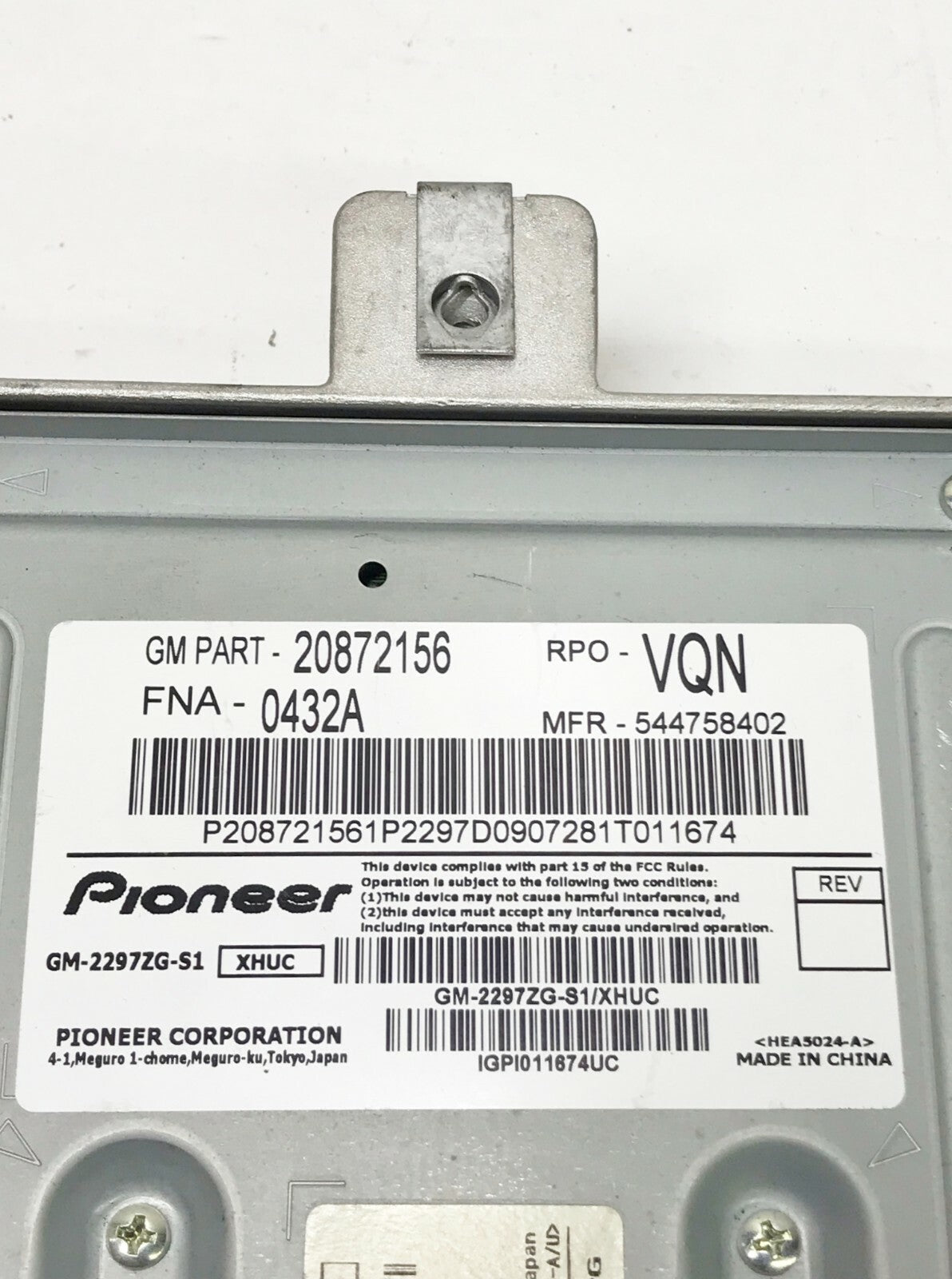 ✅ CHEVROLET EQUINOX Radio amplifier 10-15 Terrain 20872156 GM