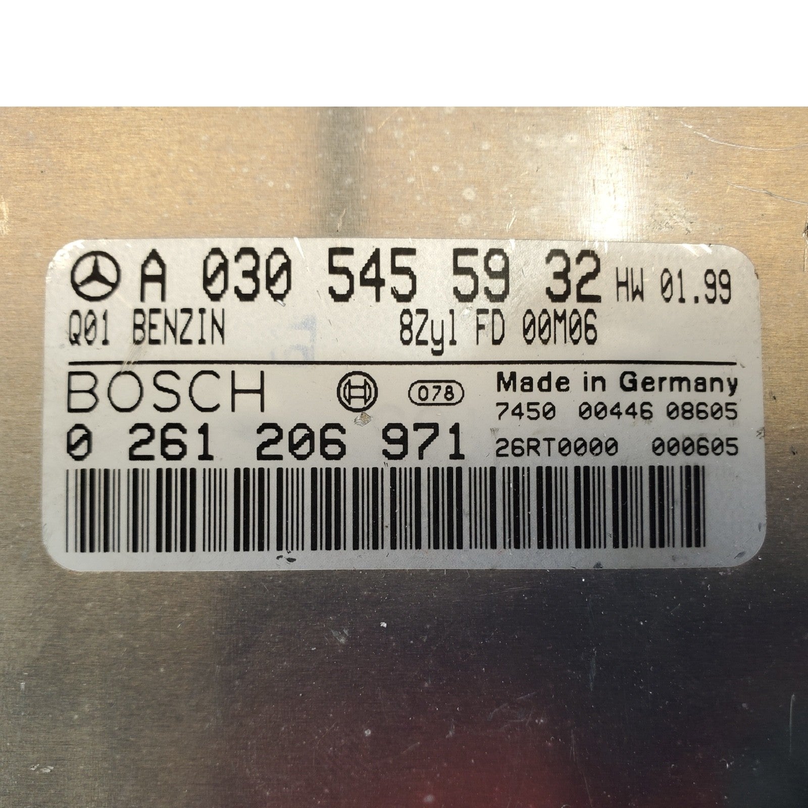 ✅ 2001 MBZ S-Class Series Engine Control Module P/N: A0305455932 261206971
