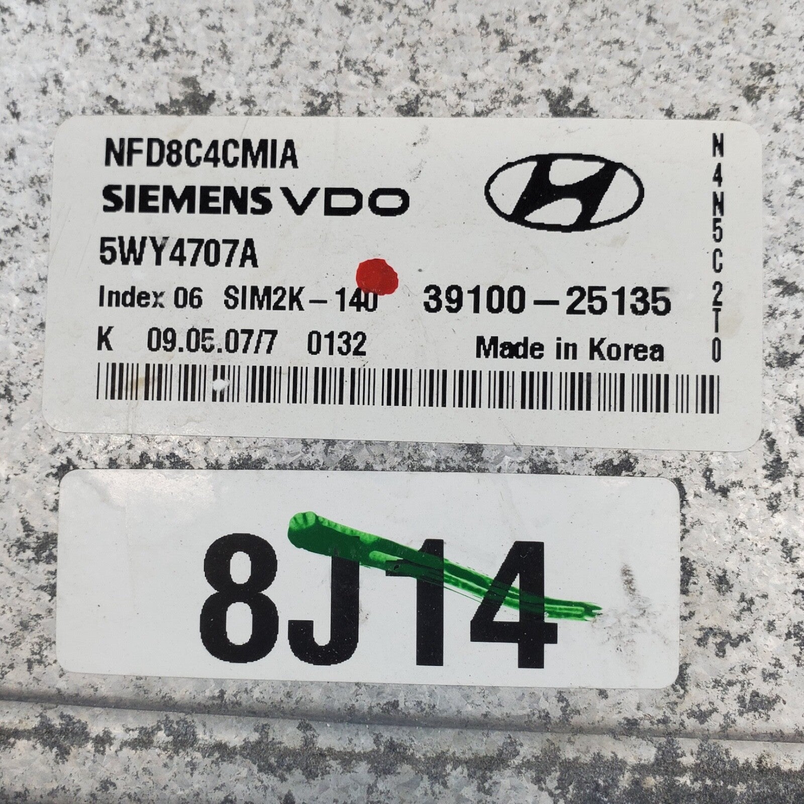 ✅ 06-08 Hyundai Sonata 2.4L Engine Control Module ECM Computer 39100-25135