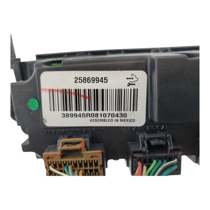 2007-2011 Chevy Avalanche Ac Heater Climate Control Unit 25869945