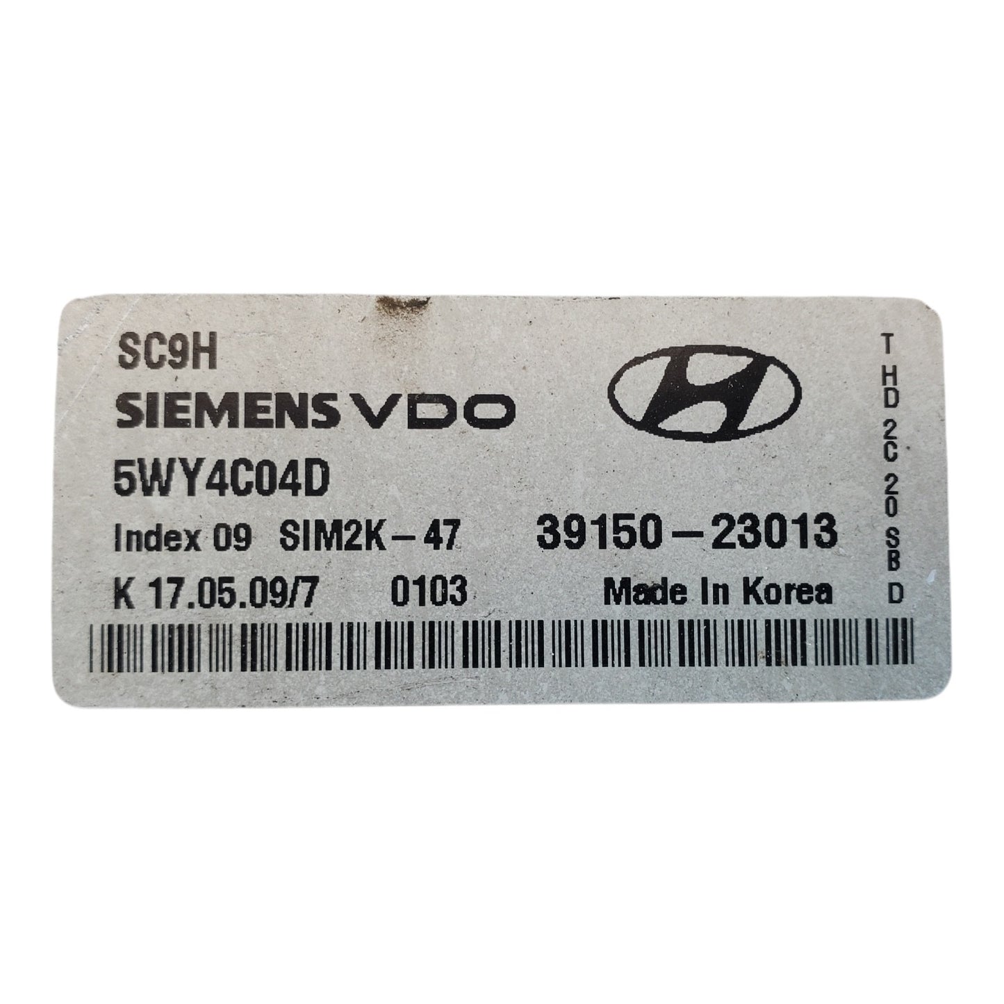 ENGINE COMPUTER HYUNDAI ELANTRA 2007 2008 2009 2010 39150-23013 2.0L PCM ECM OEM