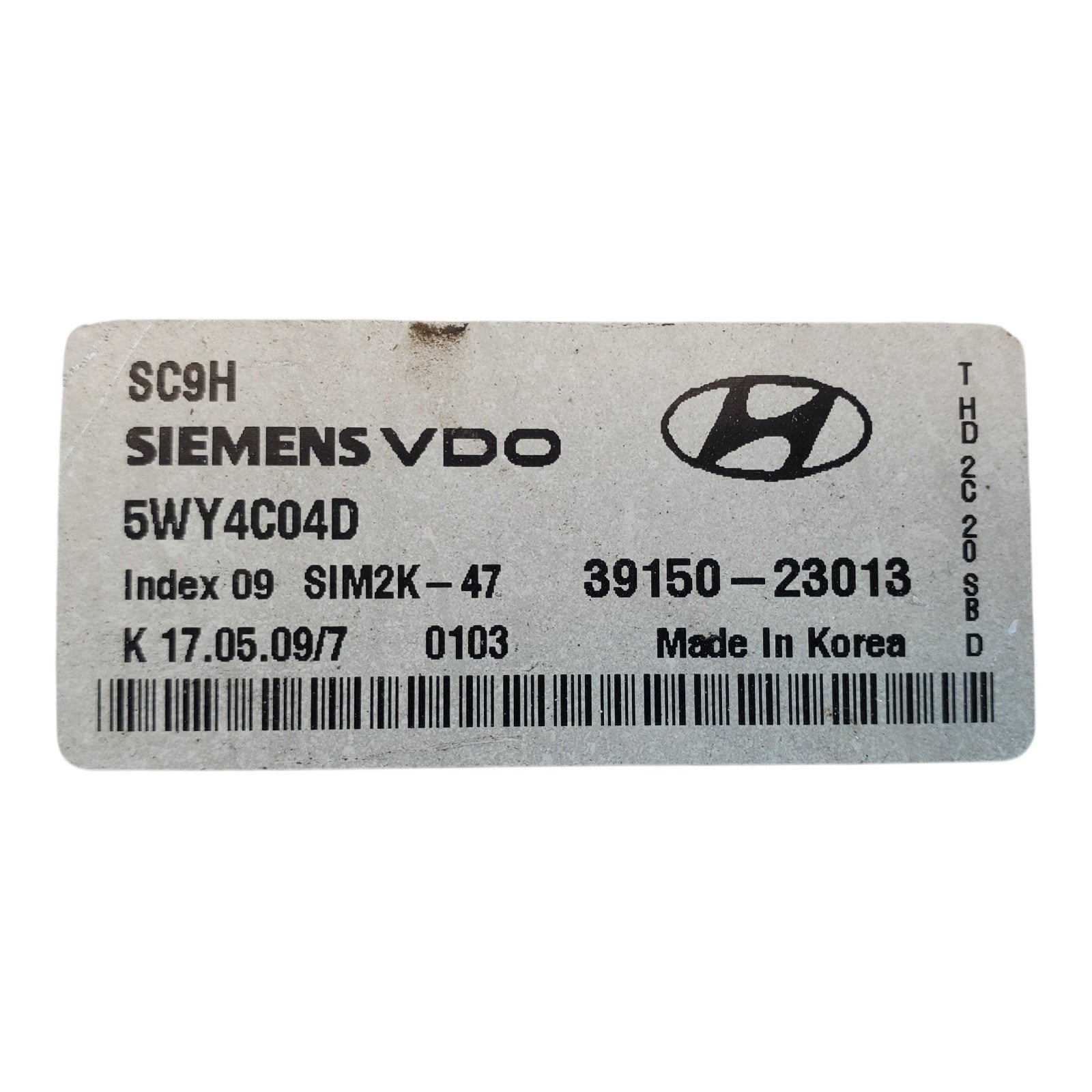 ENGINE COMPUTER HYUNDAI ELANTRA 2007 2008 2009 2010 39150-23013 2.0L PCM ECM OEM