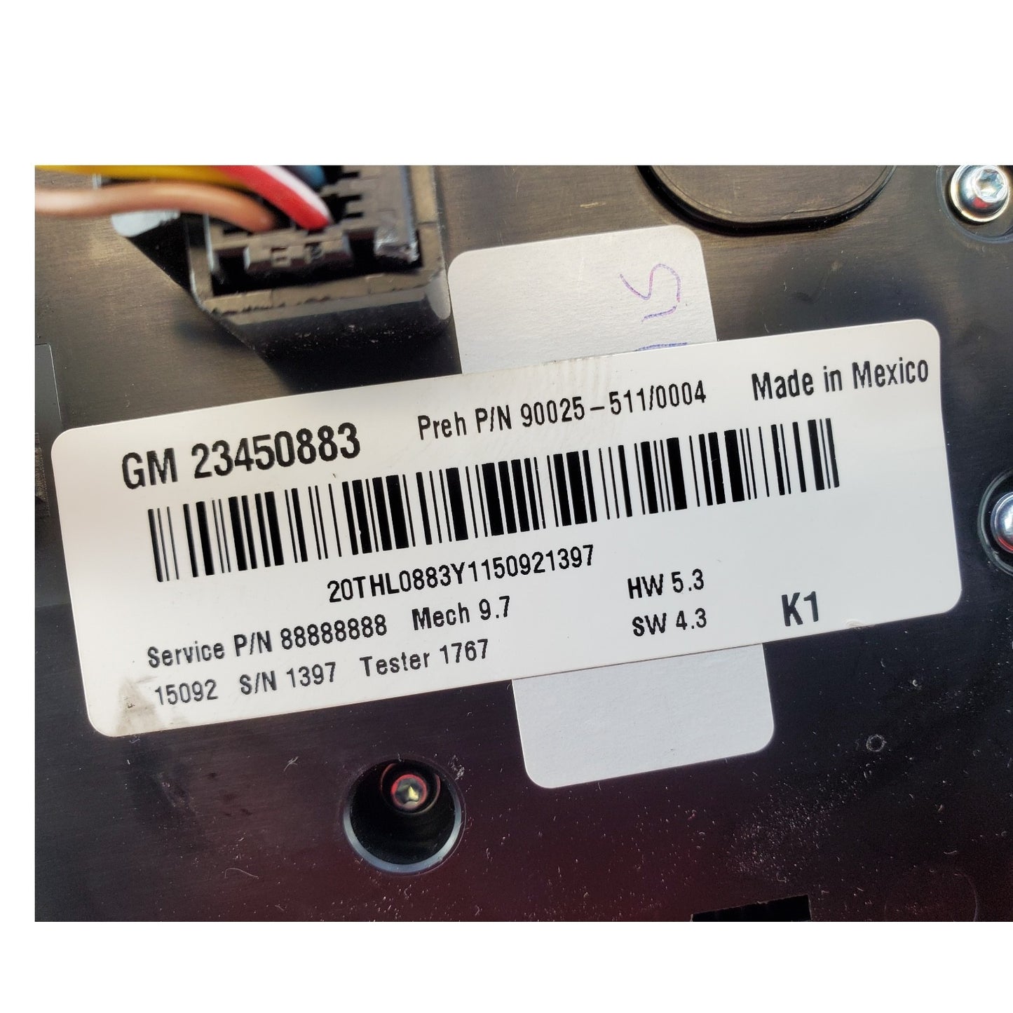 10 11 12 13 14 15 Chevrolet Equinox AC & Heater Panel 23450883 FDX25