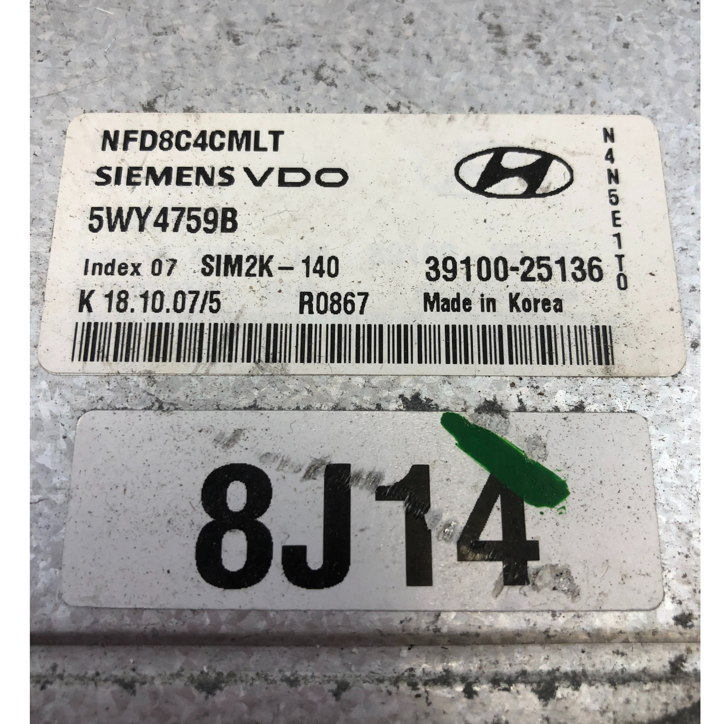 ✅ 2006 2007 2008 HYUNDAI SONATA 2.4L A/T ENGINE COMPUTER ECU ECM 39100-25136 OEM