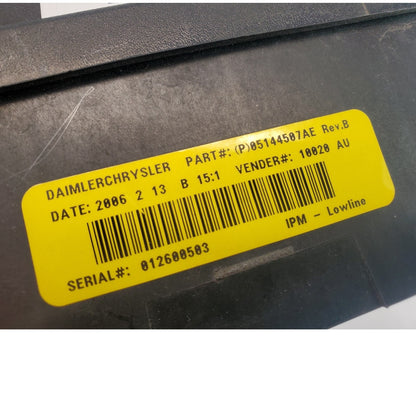 OEM 2001-2007 Dodge Caravan 3.3L AT Fuse Box Relay Unit 05144507AE, 05144579AC