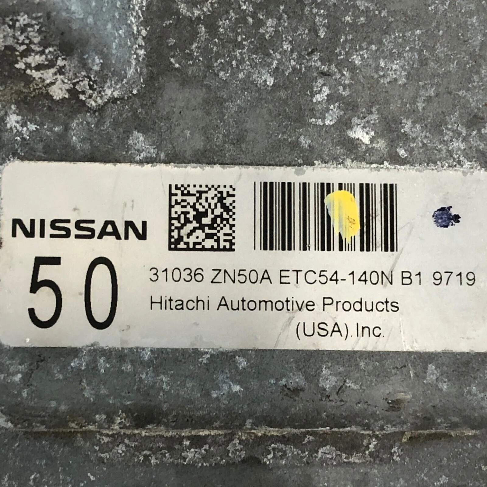 09 Nissan Altima Transmission Control Module TCM 31036 ZN50A OEM