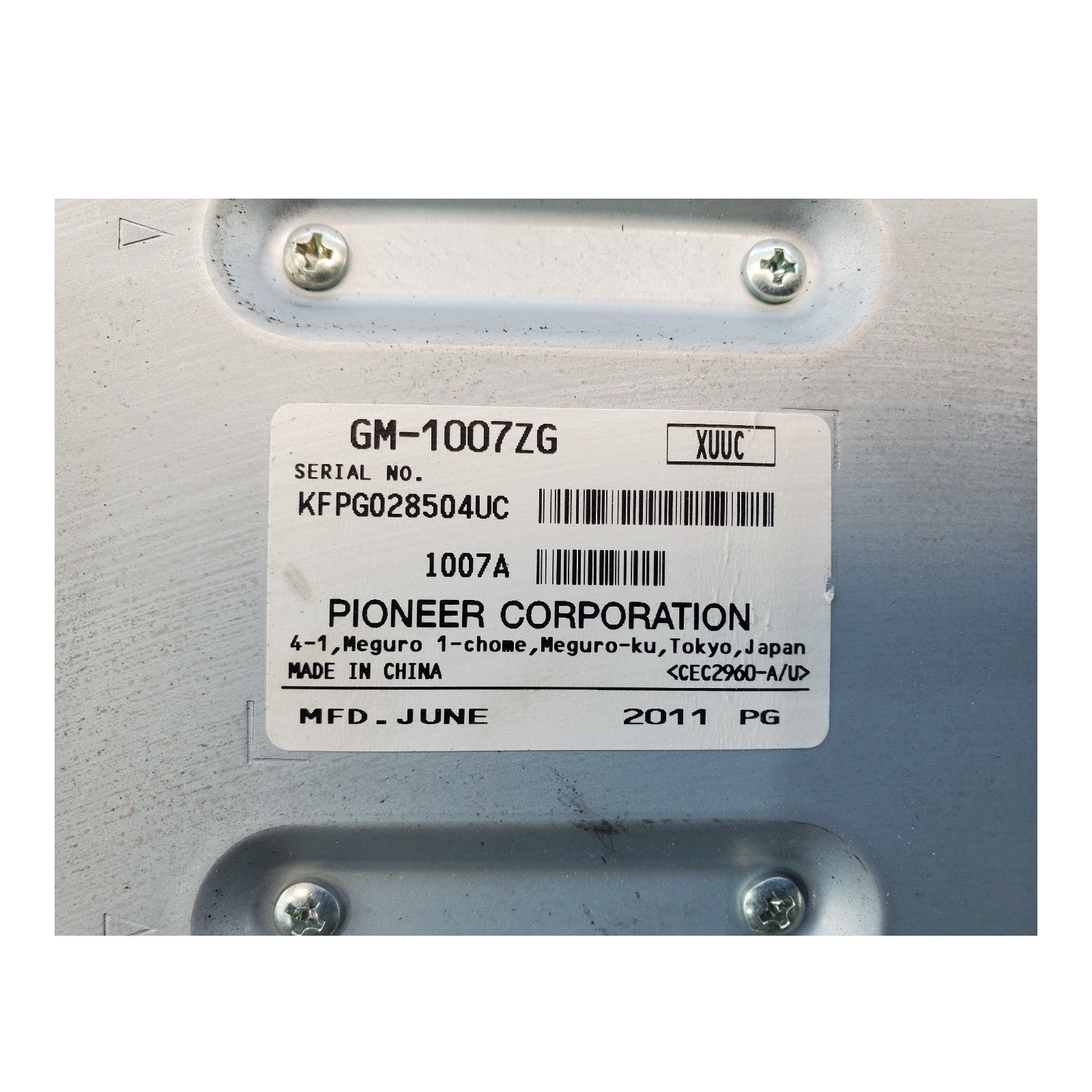 2013-2015 Chevy Cruze Pioneer Radio Amplifier  GM-1007ZG
