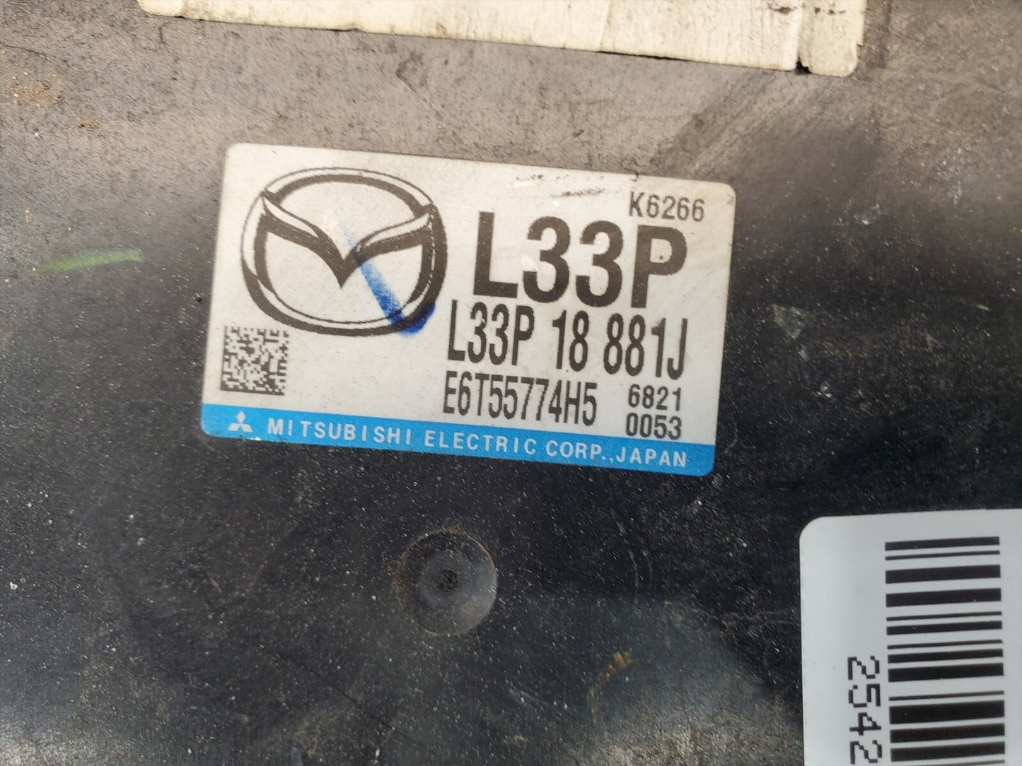07 Mazda CX-7 2.3 Engine Computer ECU ECM PCM L33P18881J