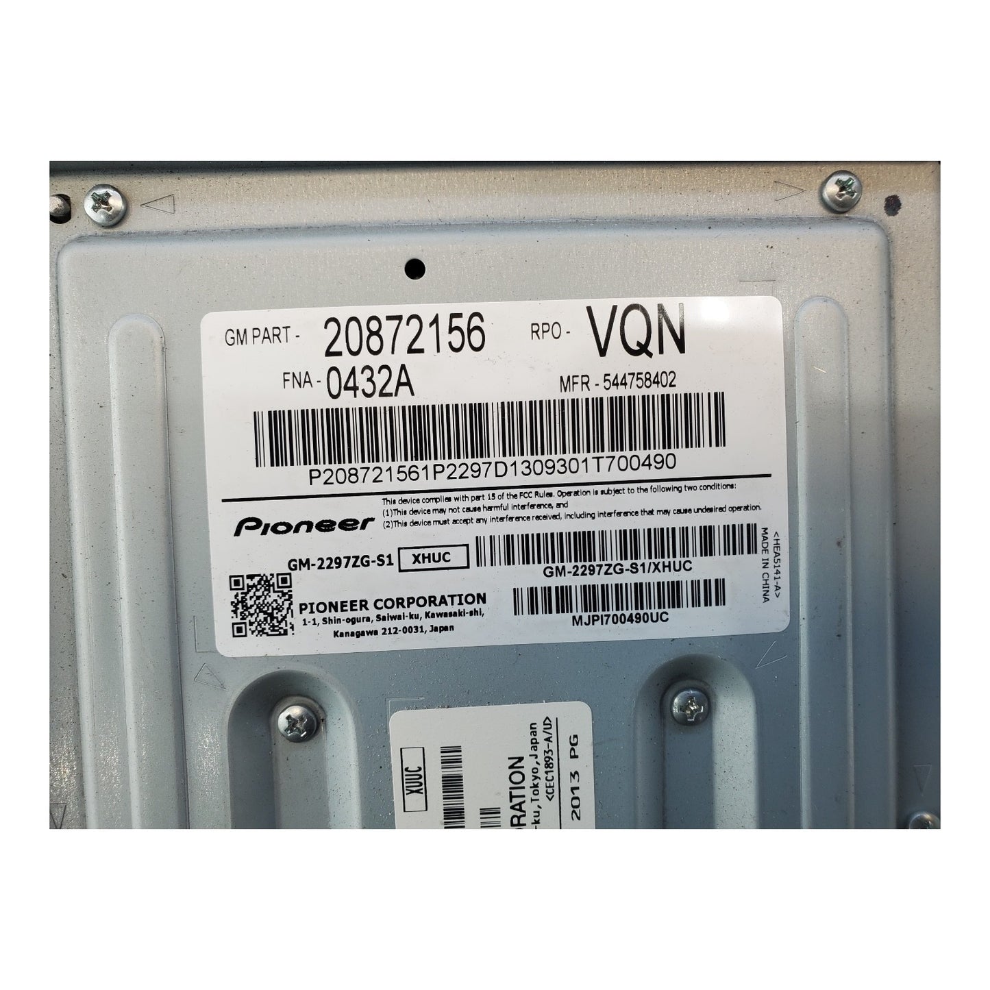 OEM Radio For Equinox Amplifier 20872156