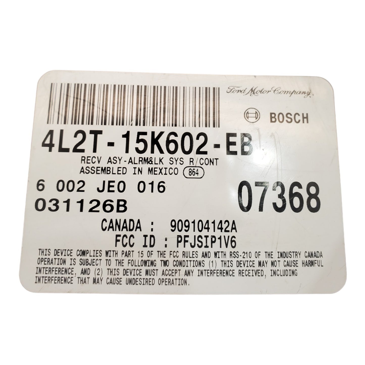 ✅ 02-04 FORD EXPLORER Anti-theft Keyless Entry Module 4L2T-15K602-EB
