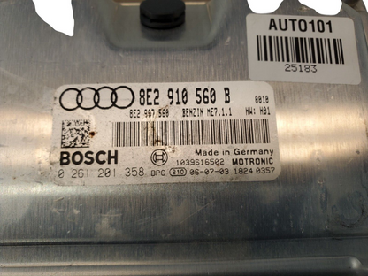 Audi S4 B7 Sedan 4.2 V8 Engine Computer       8E2 910 560 B