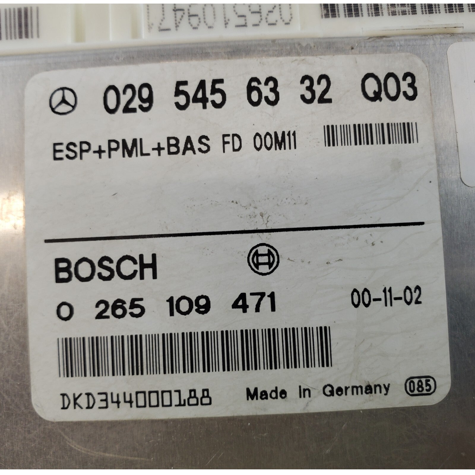 ✅ESP PML BAS Bosch Mercedes-Benz W210 S210 0295456332