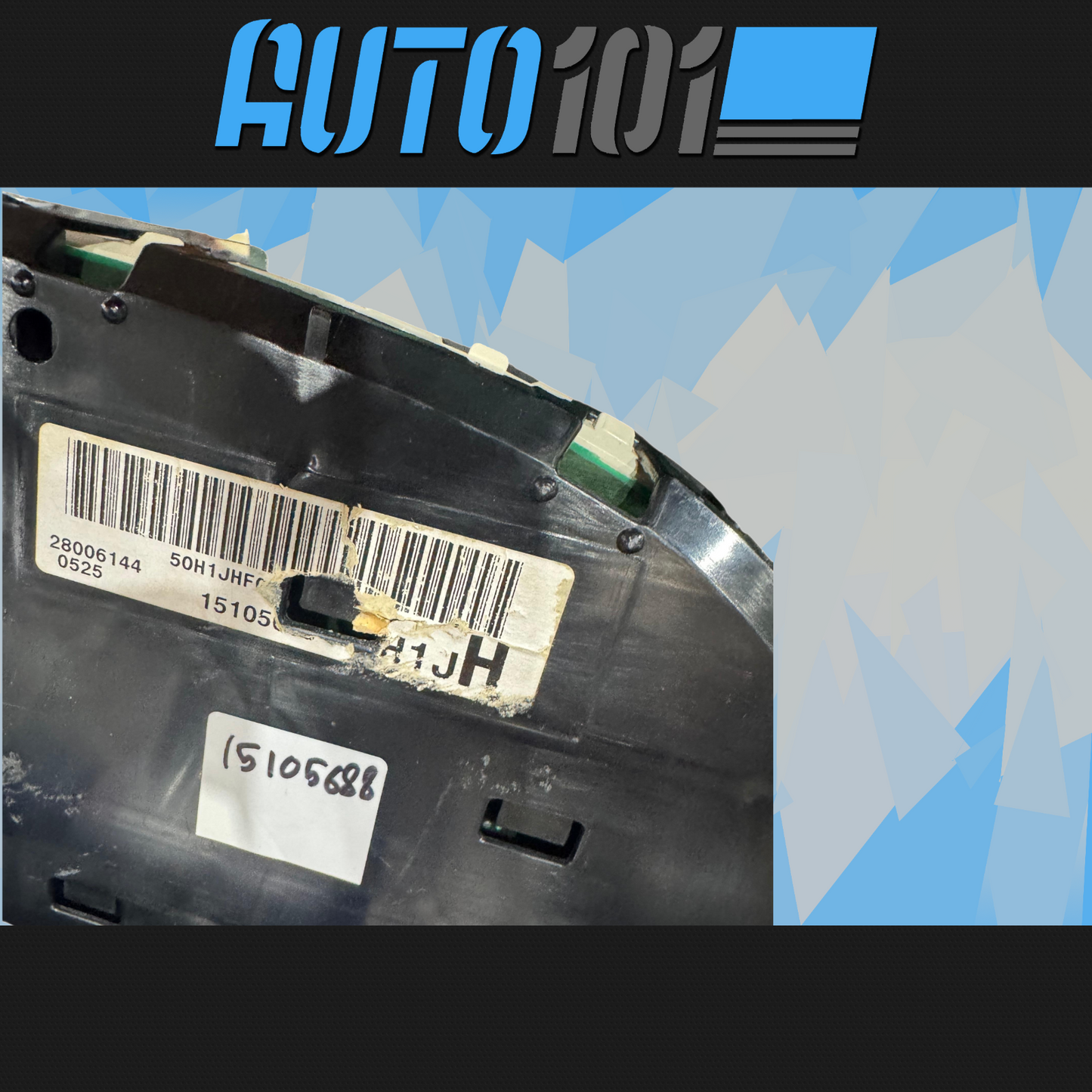 03-07 Chevy Sierra Silverado Instrument Cluster  - 15105688 Programmed Mileage