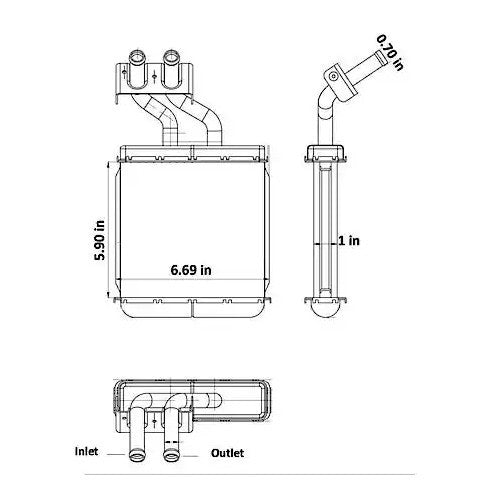 1981-2000 Chrysler/Dodge/Plymouth Heater Core