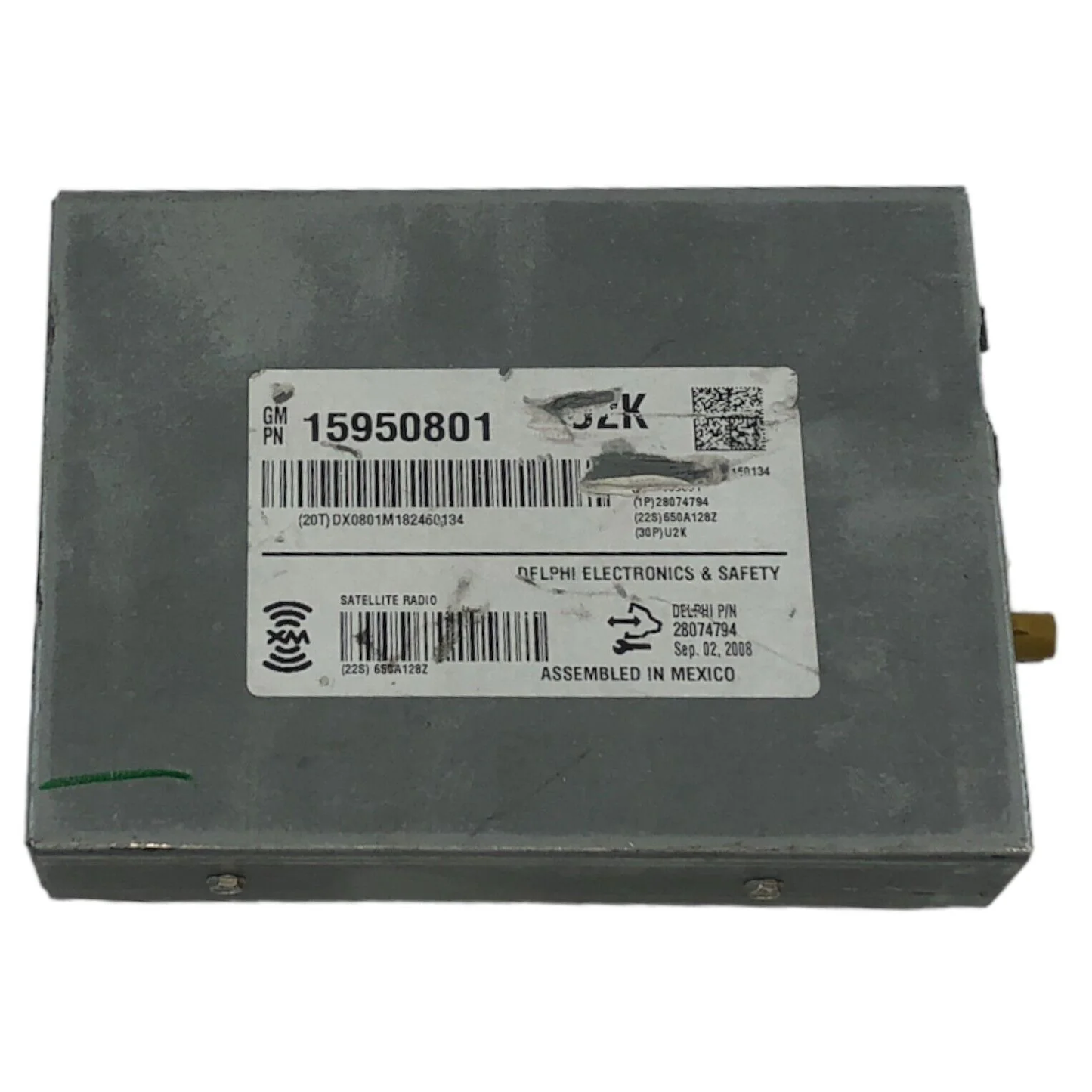 06-16 Cadillac DTS S-Band XM Satellite Digital Receiver Module 15950801