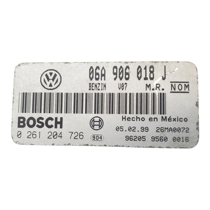 1999 VW VOLKSWAGEN JETTA ENGINE COMPUTER CONTROL MODULE ECU ECM BOSCH 06A906018J
