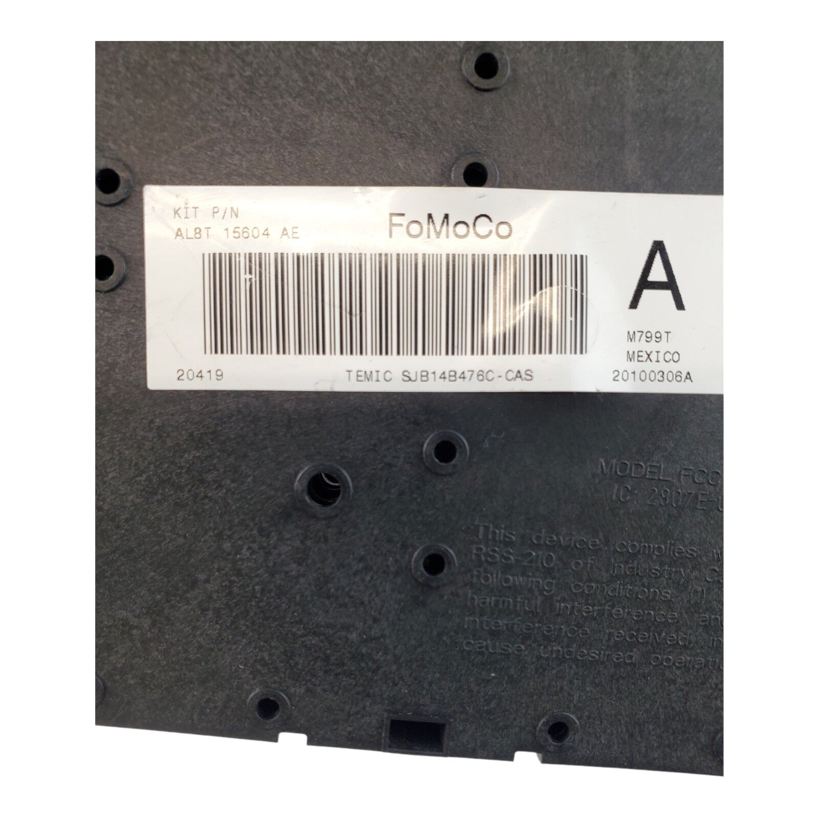 2009-2012 Ford Escape Interior Relay Fuse Box AL8T-15604-AE 2010 2011 09 12 I3