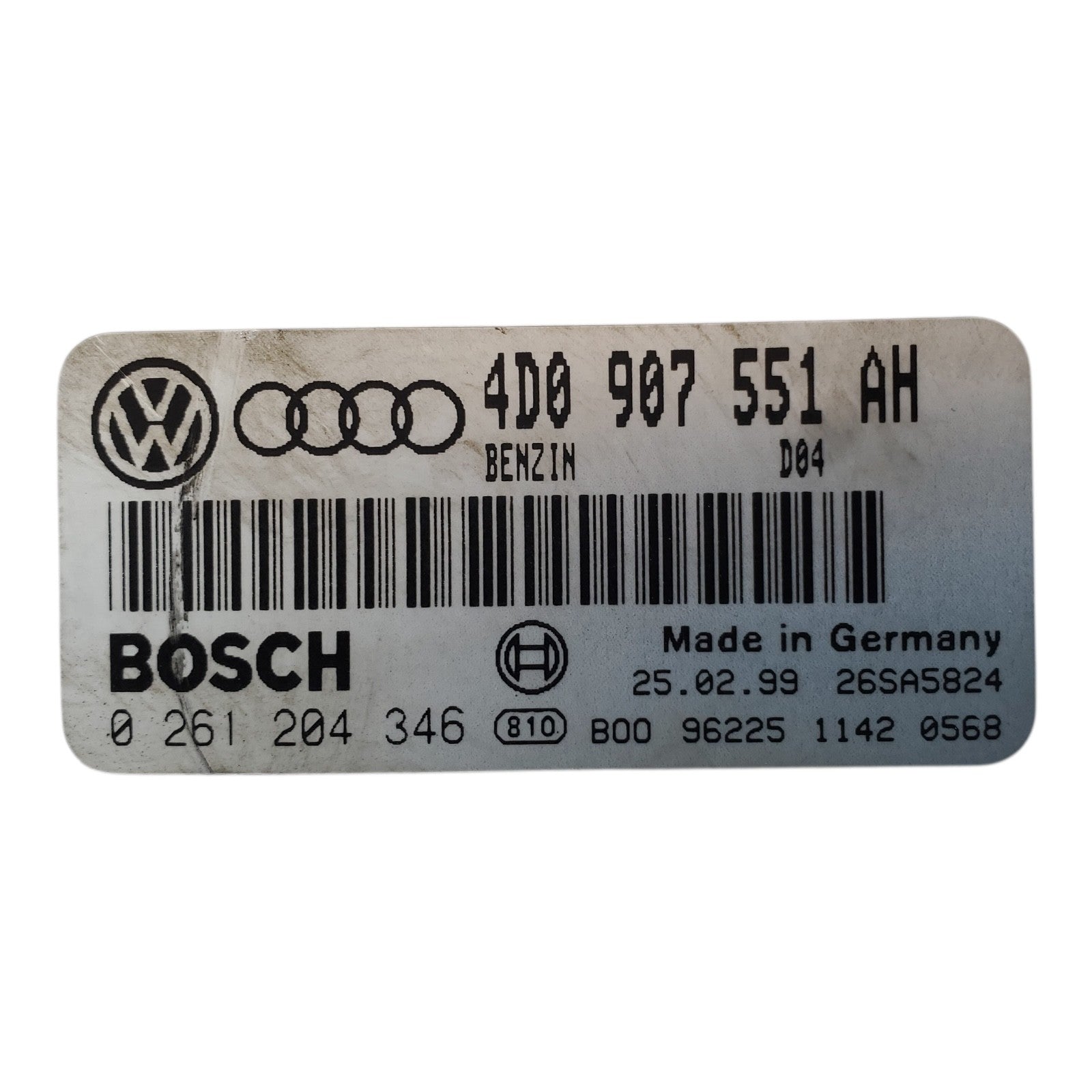 97-02 VW Passat Audi  A4 A6 2.8L V6 Engine Control Module ECM 4D0907551AH OEM