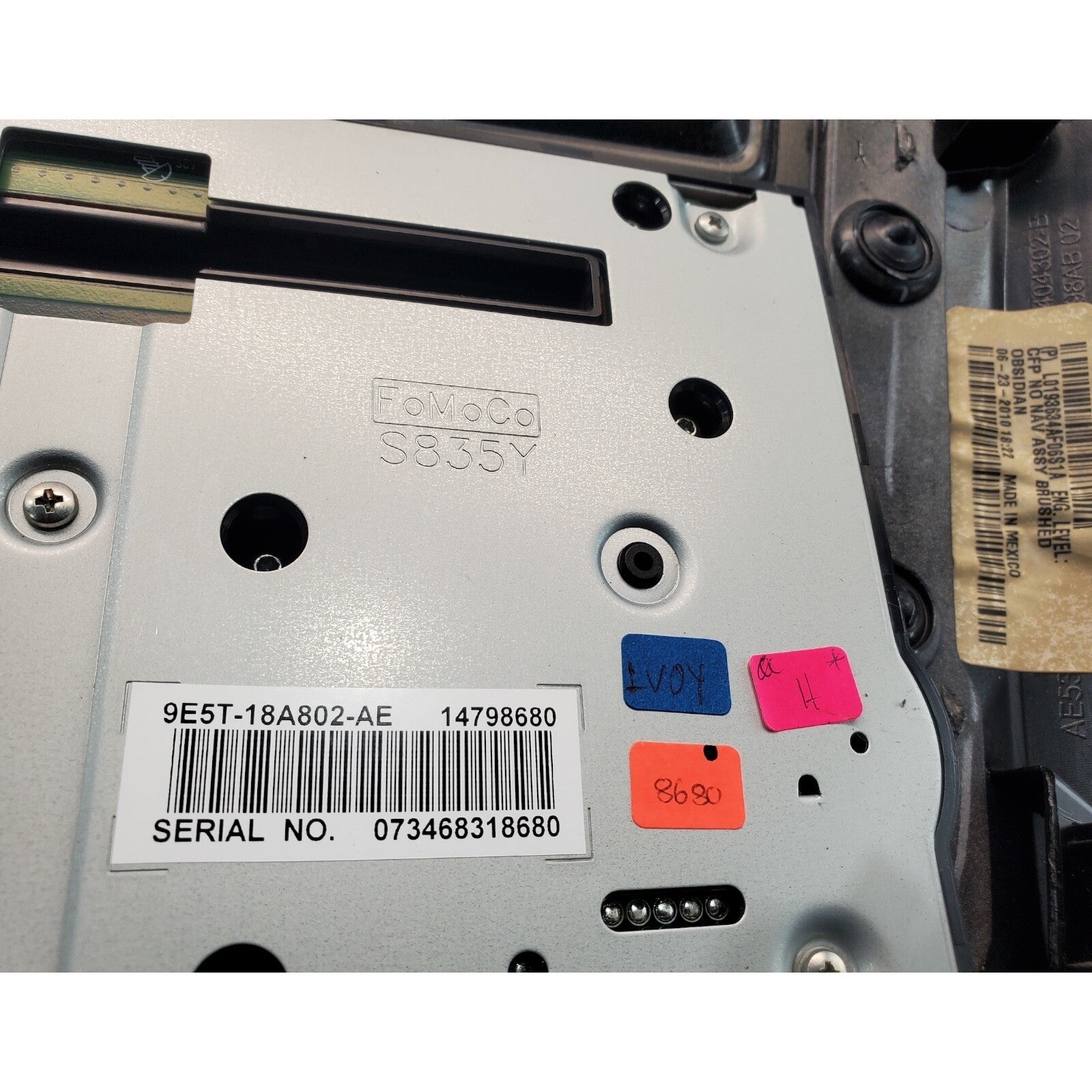 10-12 Ford Fusion CD Player AM FM Radio Receiver OEM 9E5T18A802AE