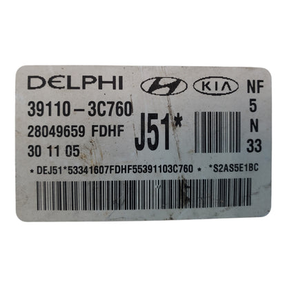 Engine ECM Control Module 3.3L Fits 06-08 SONATA 39110-3C760 391103C760