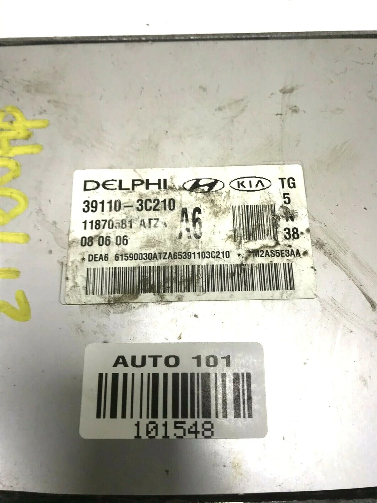 06-10 Hyundai Azera 3.8L Engine Control Unit ECU 391103C210