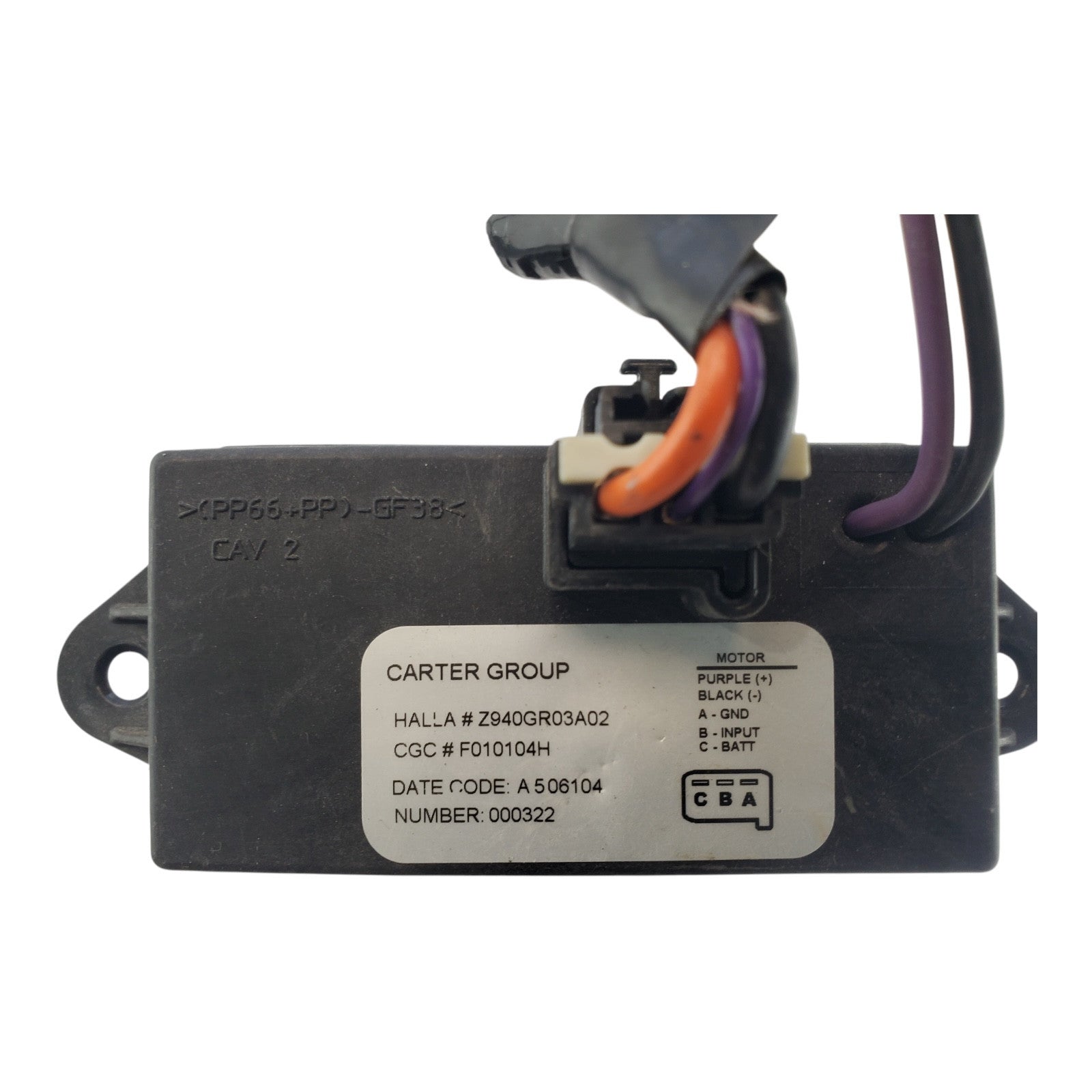 03 04 05 06 Tahoe Yukon Escalade Rear Blower Motor Control Resistor Z940GR03A02